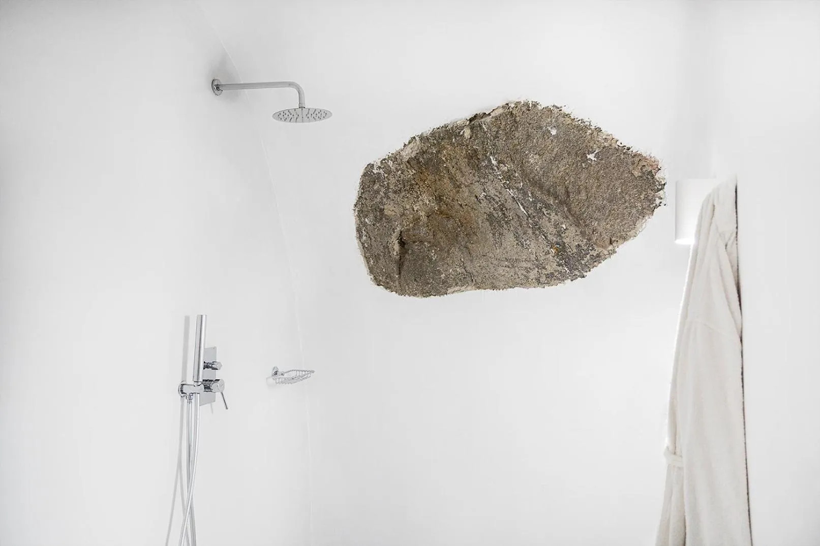 Shower in Rafael' s Mediteranian Cave Suites