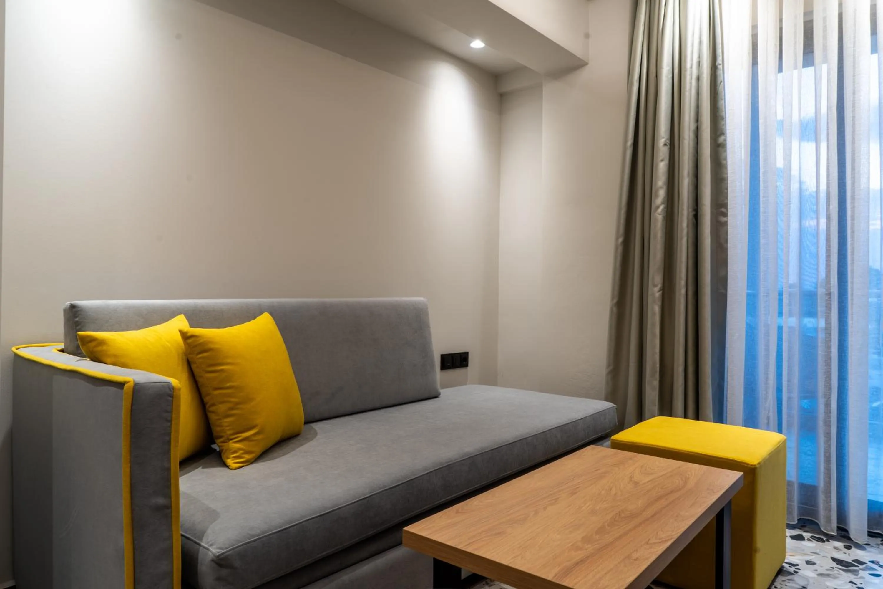 Living room in NERO SEASCAPE SUITES