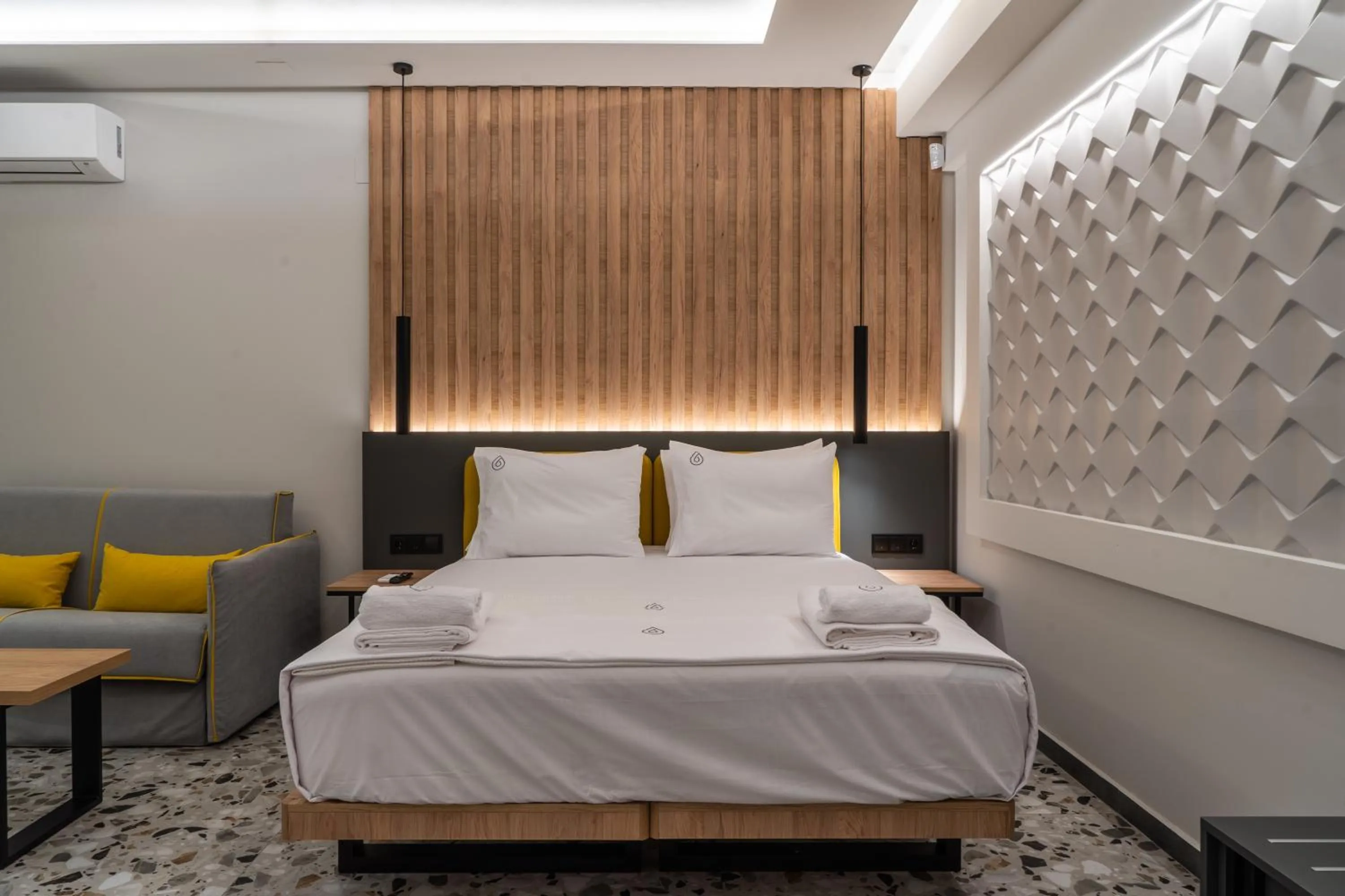 Photo of the whole room, Bed in NERO SEASCAPE SUITES