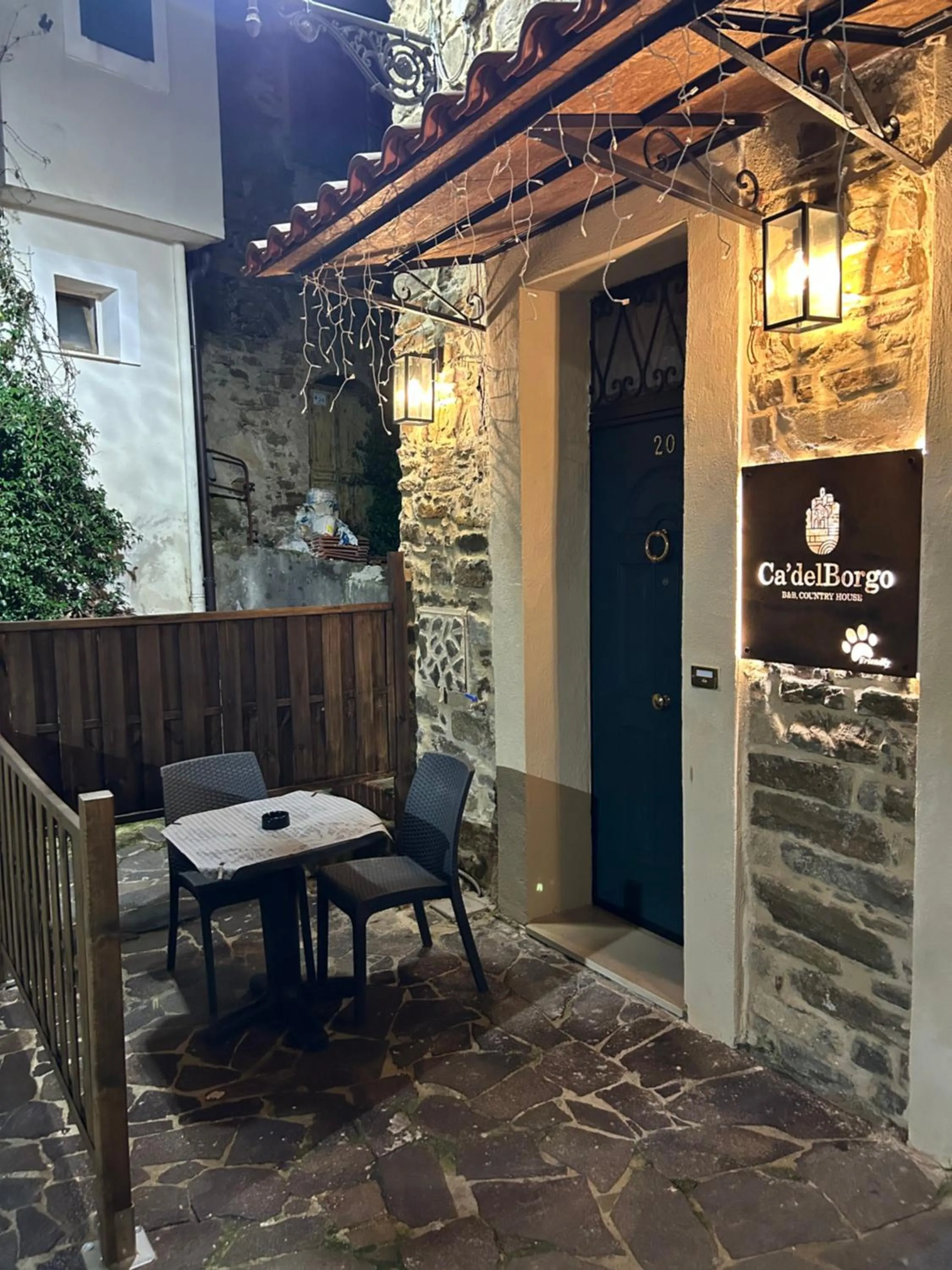 Patio in Ca’del Borgo B&B Country House