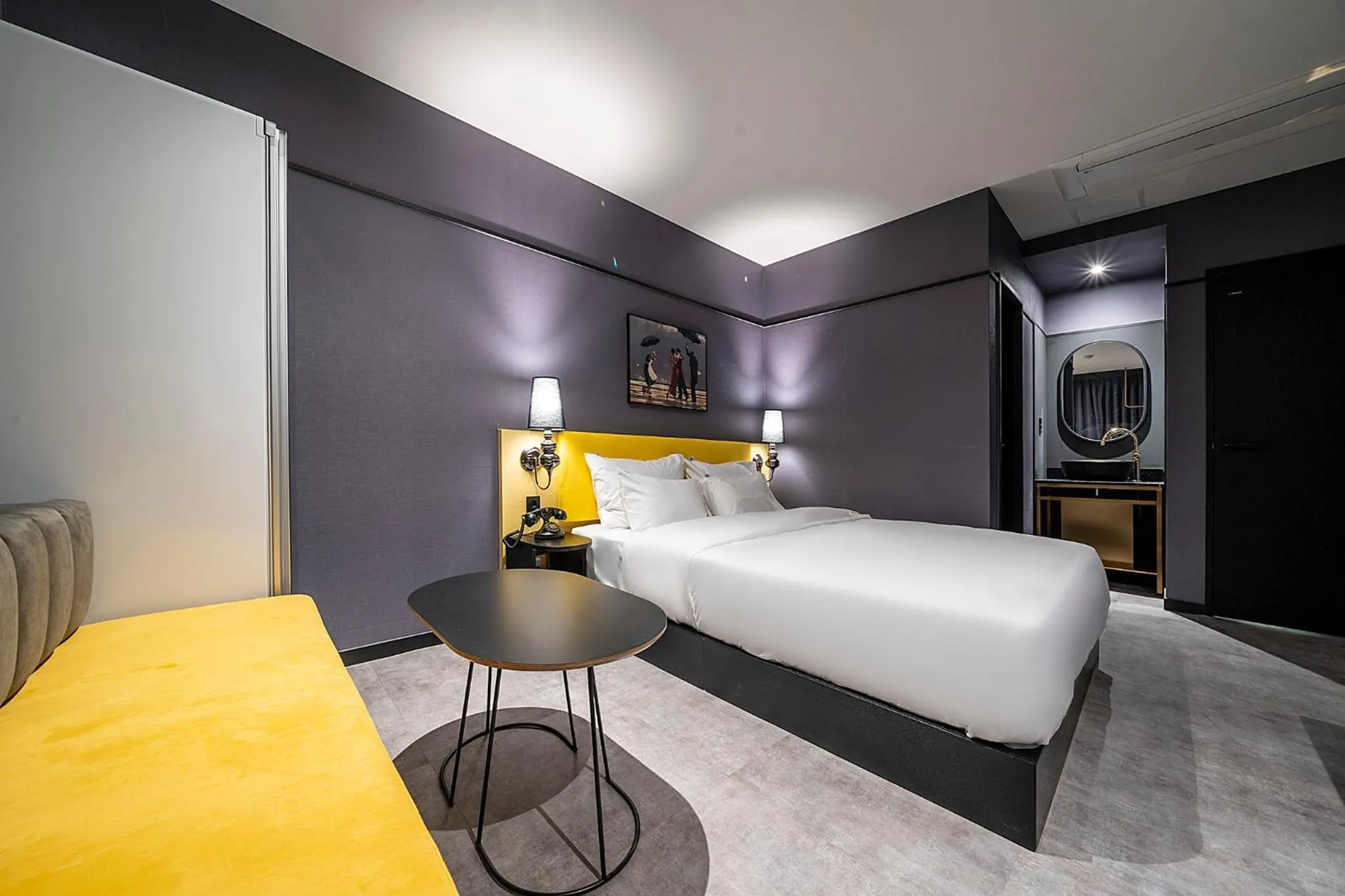 Bed in Wonju Hotel Ippda