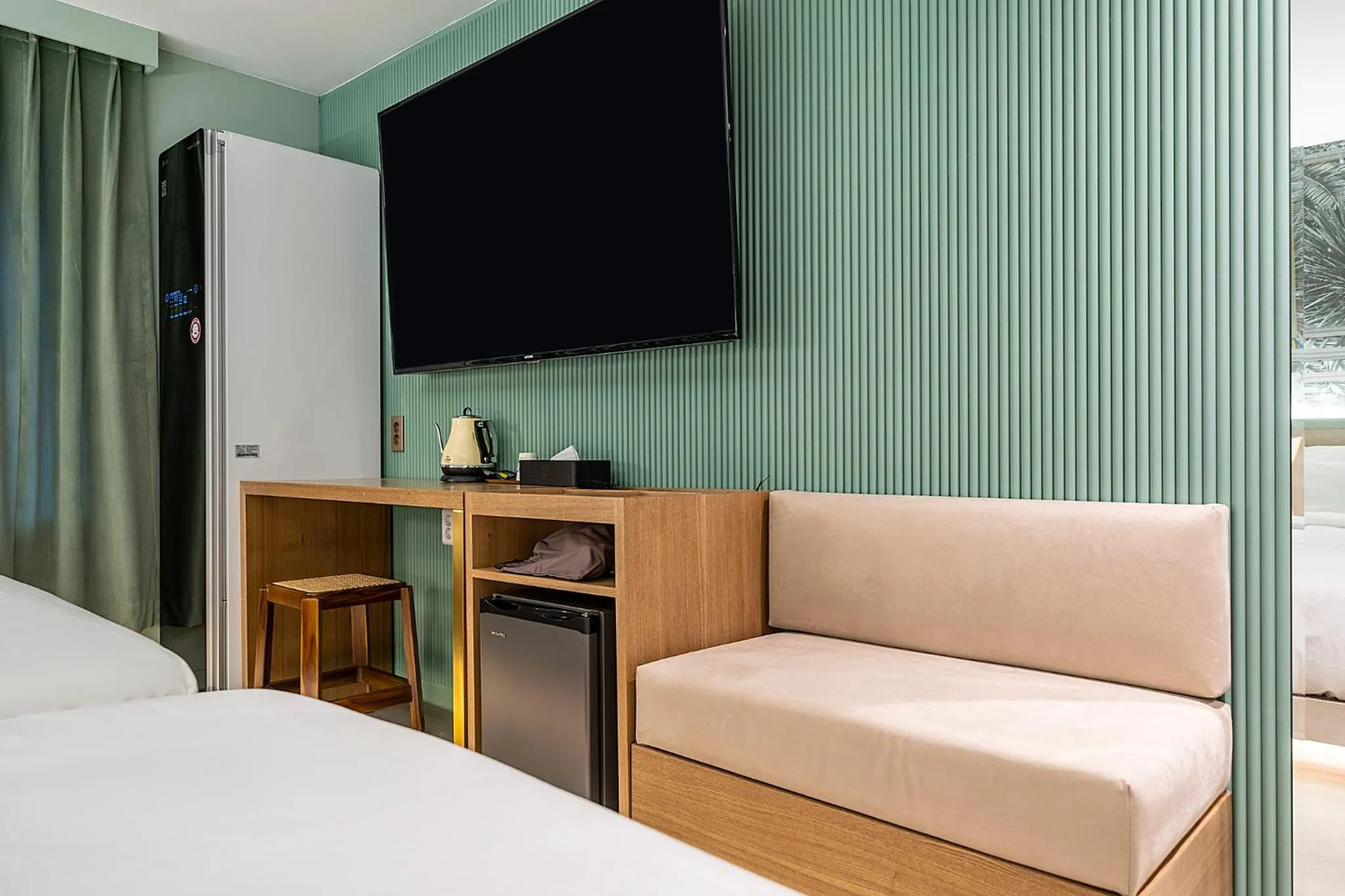 Bed in Wonju Hotel Ippda