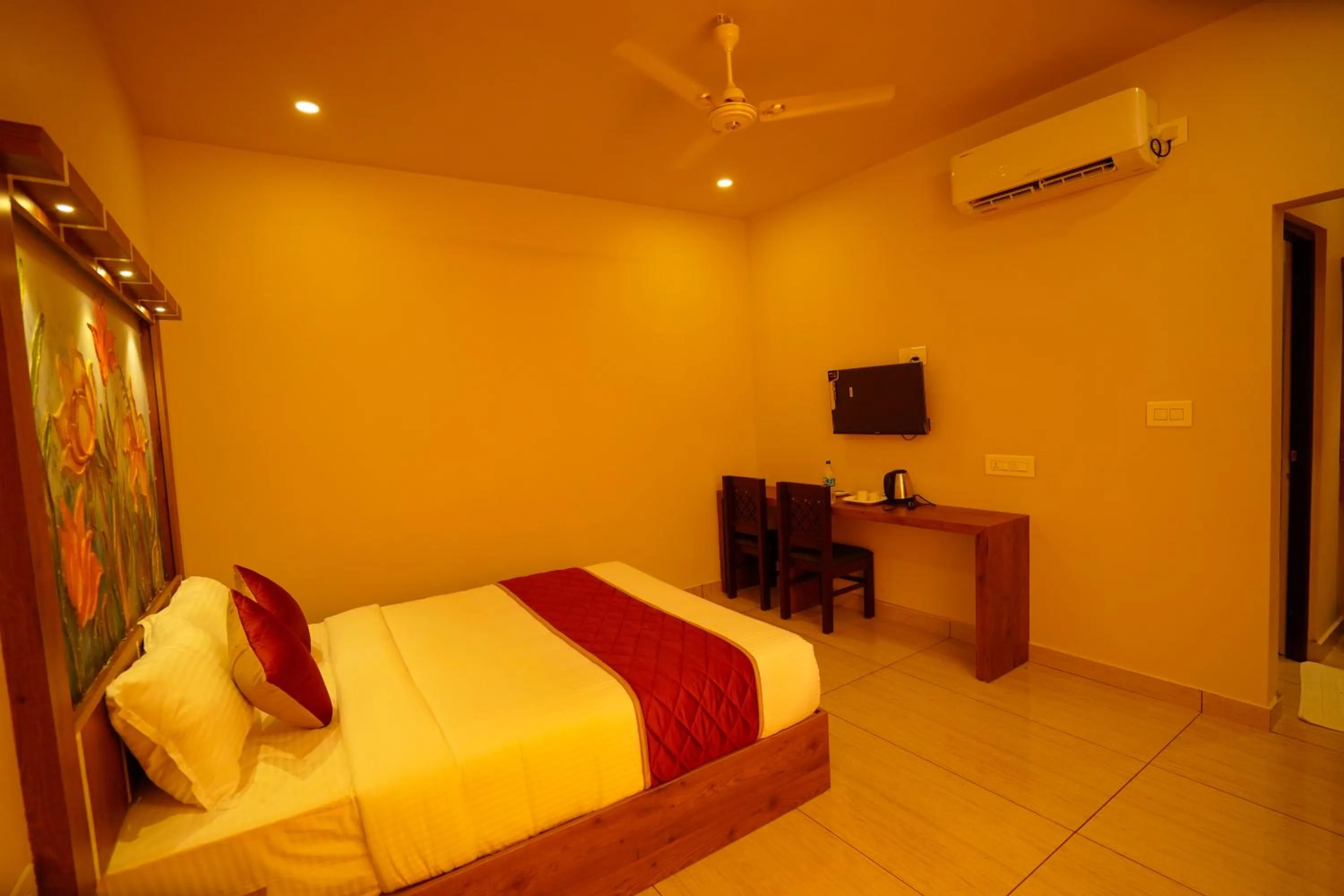 Bed in KOTTACKAL NATURE INN