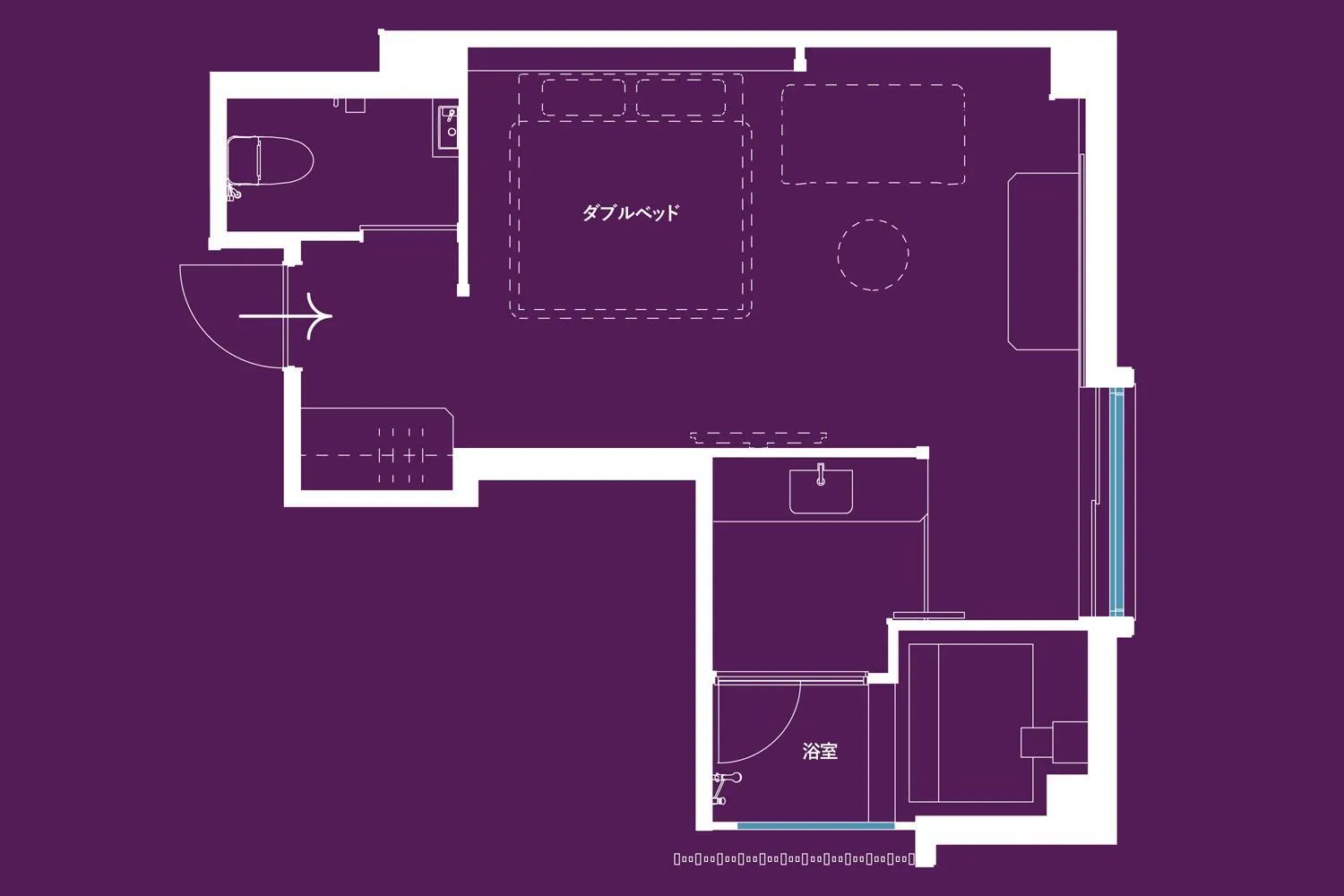 Floor plan in Hotel Yuraku Kyo-yasaka