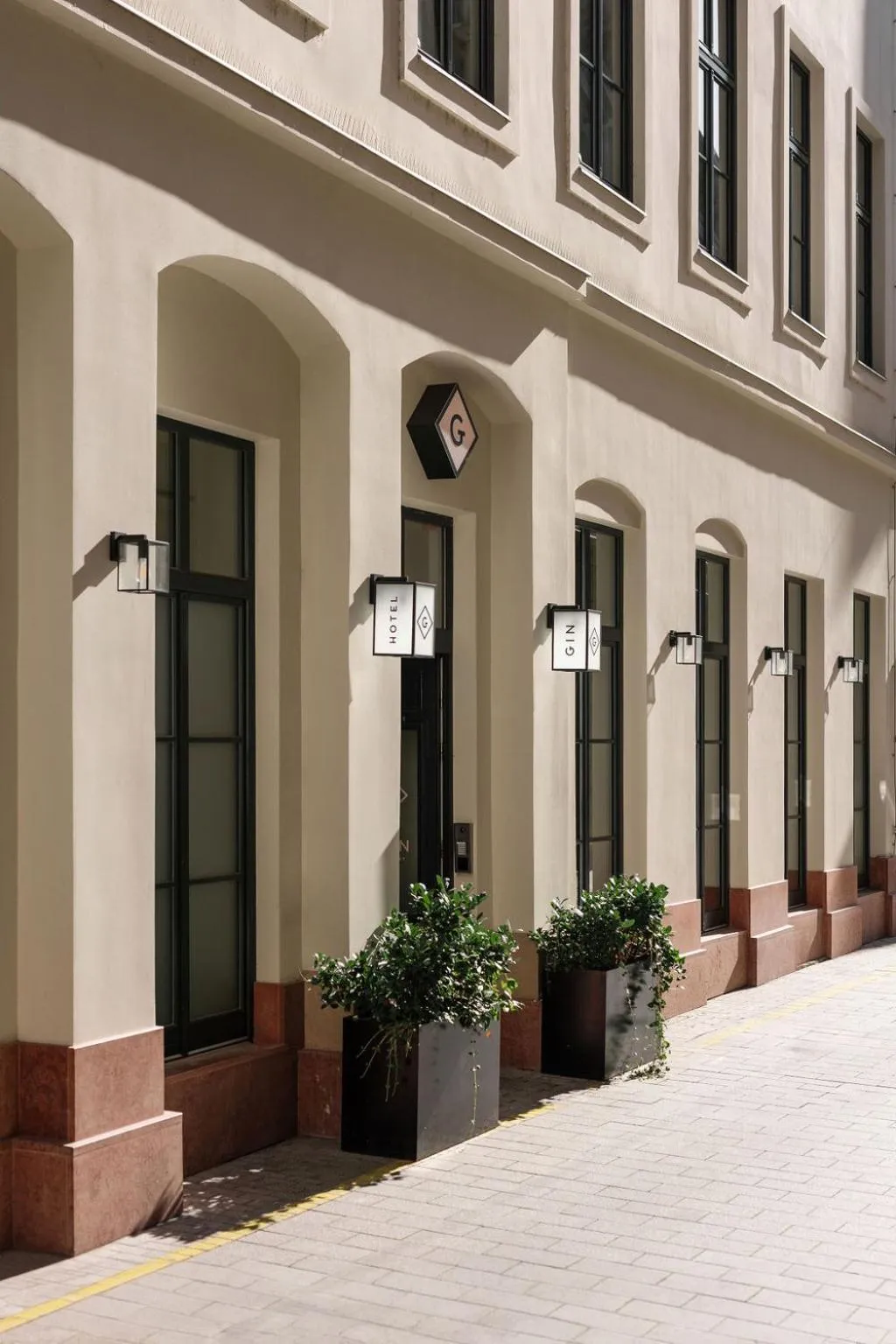 Facade/entrance in Hotel GIN Budapest