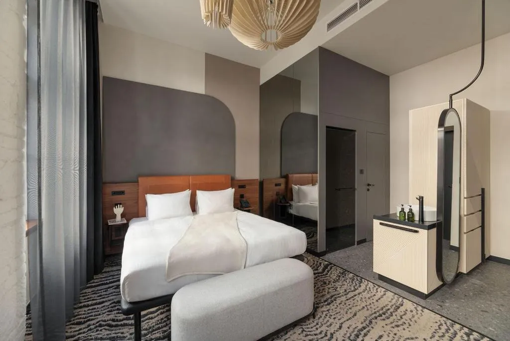 Bedroom, Bed in Hotel GIN Budapest