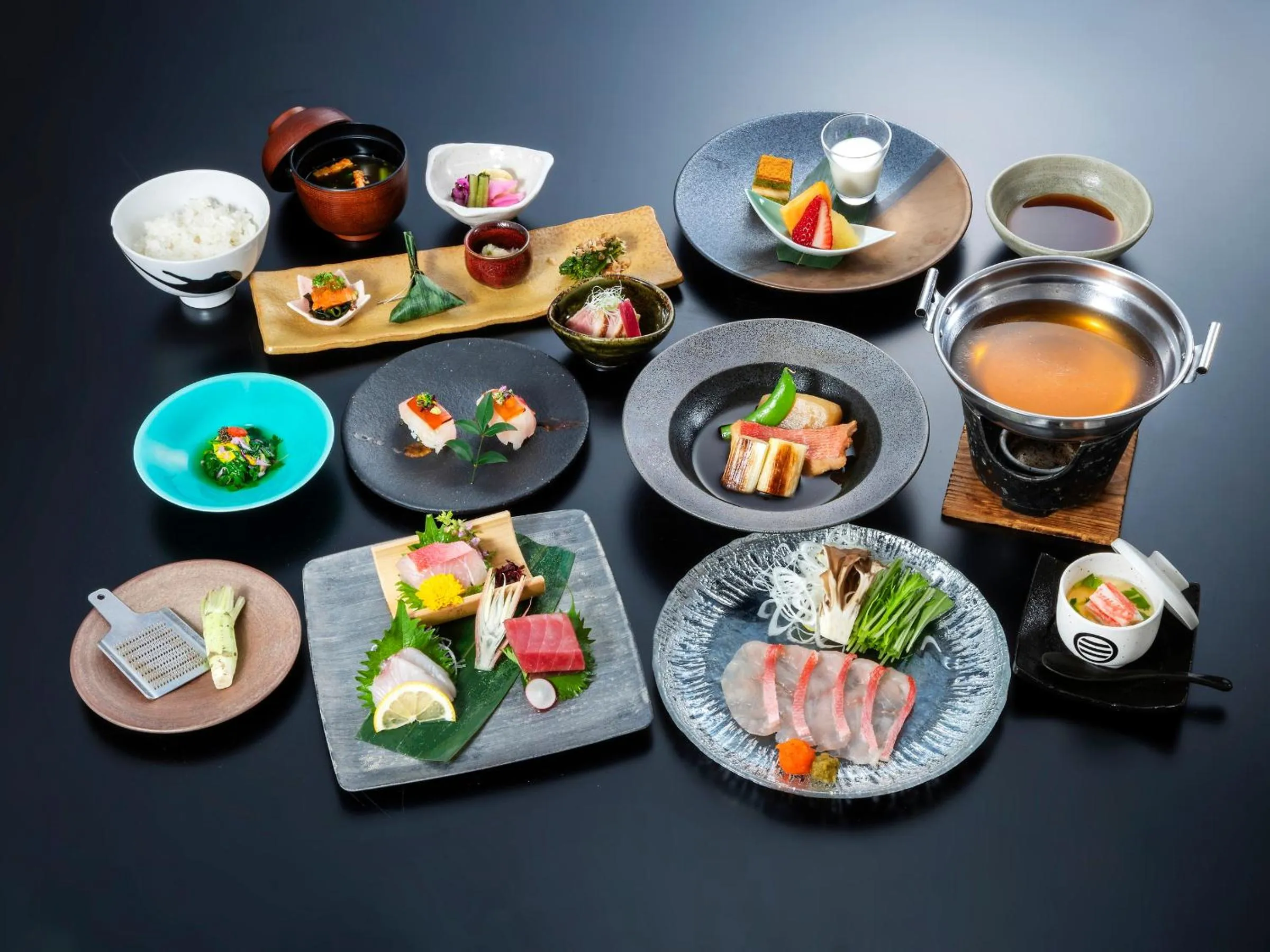 Food close-up in Izu Atagawa Onsen Miharuya