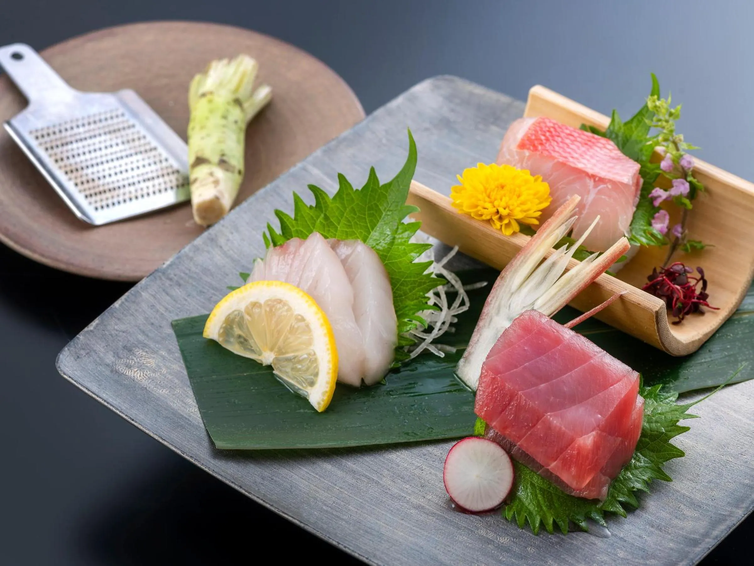 Food close-up in Izu Atagawa Onsen Miharuya