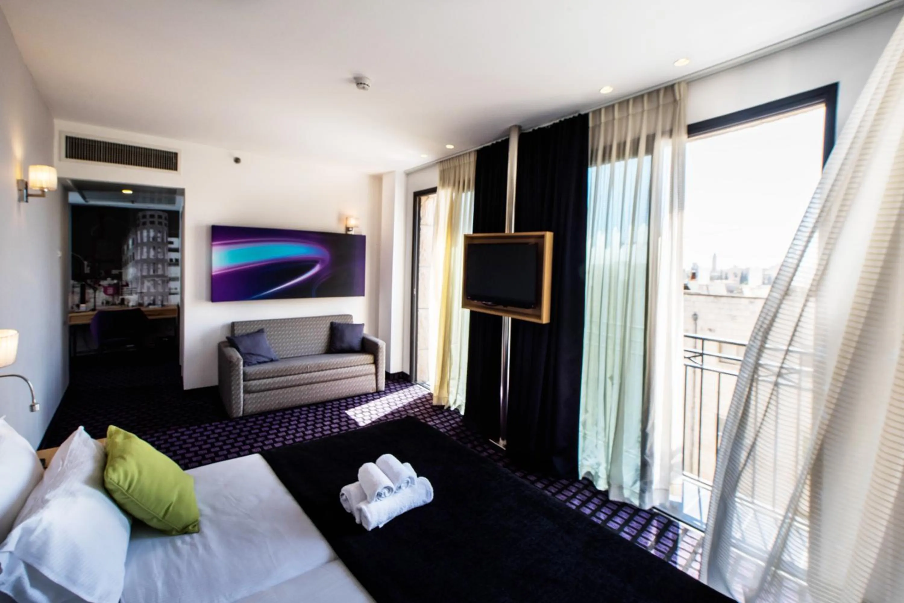 Bedroom, Bed in Eyal Hotel by Smart Hotels