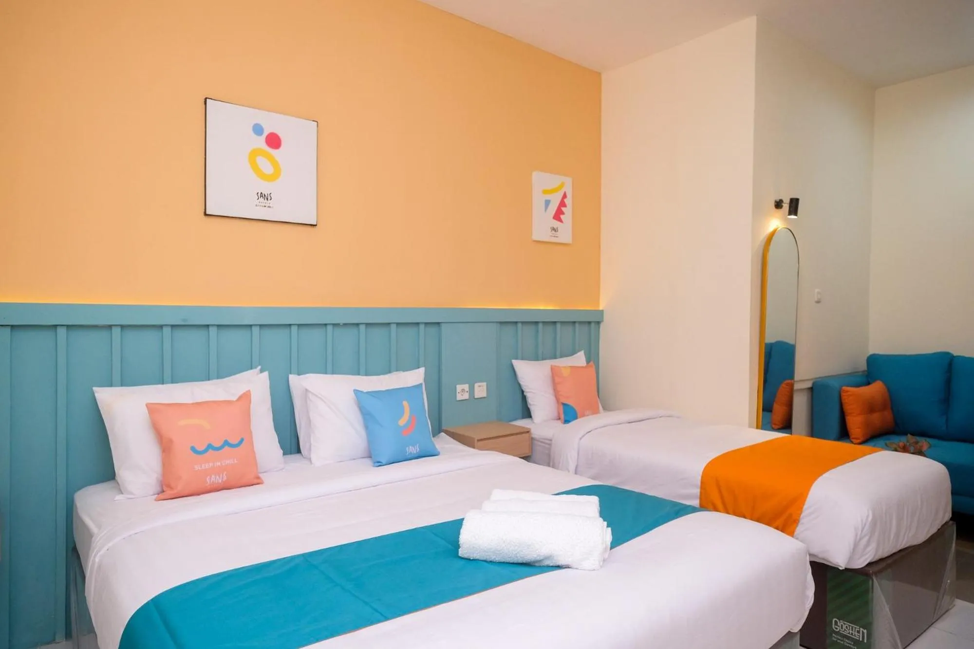 Bed in Sans Hotel City Inn Solo by RedDoorz