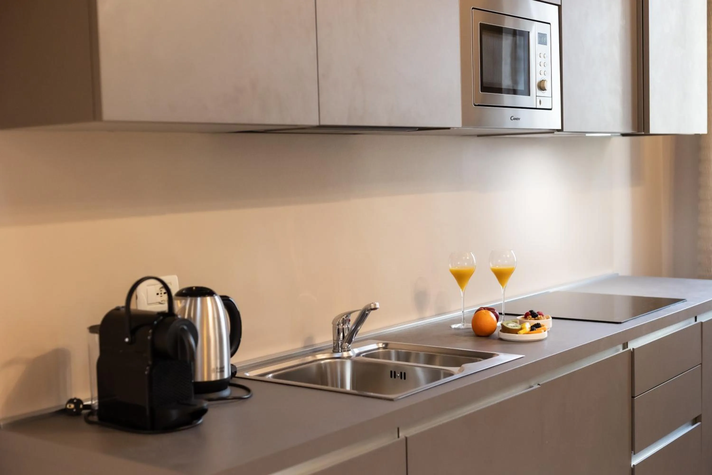 kitchen in San Vio Palace Luxury Apartments