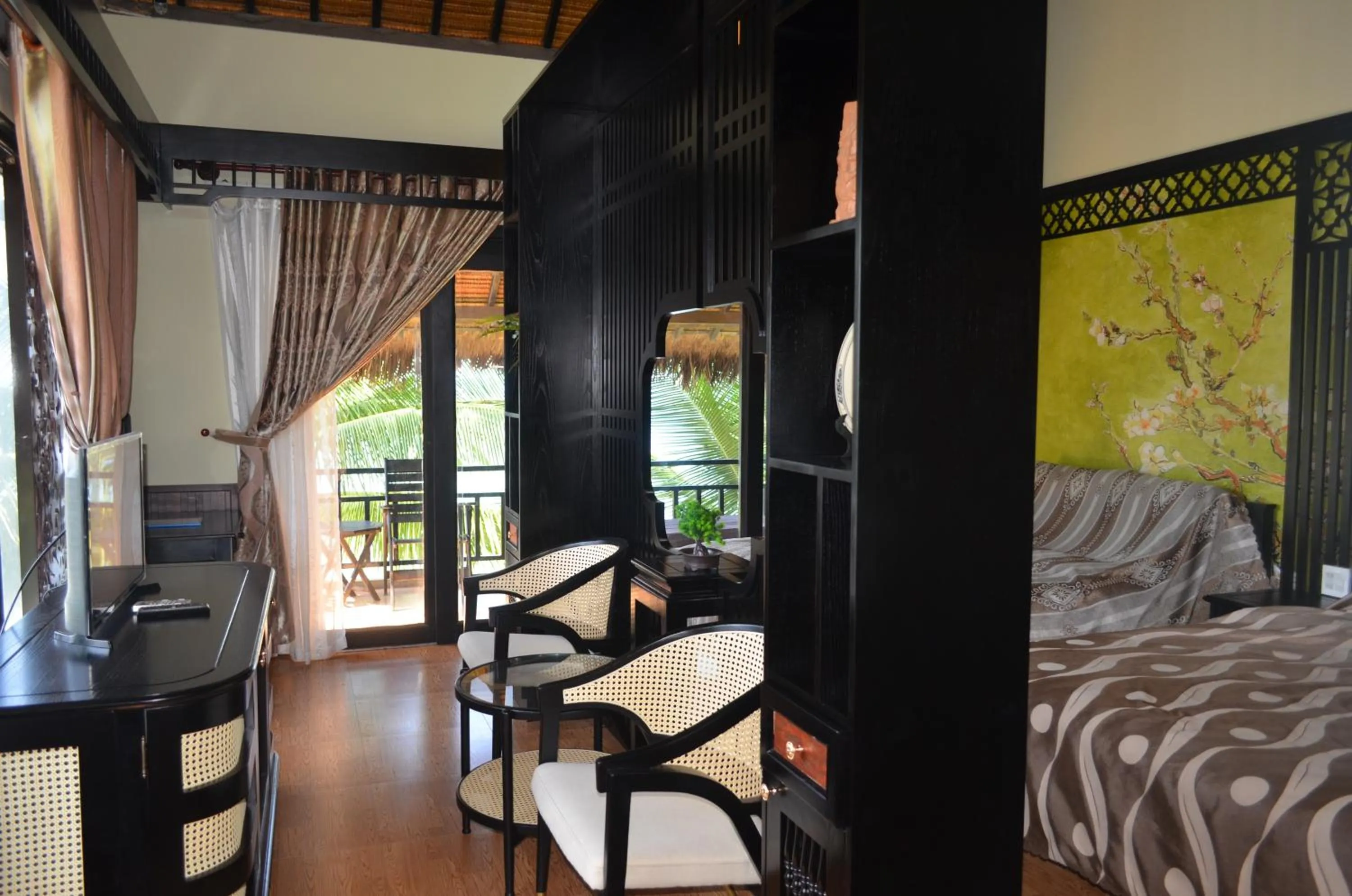 Seating area, Bed in Rang Garden Beach Side