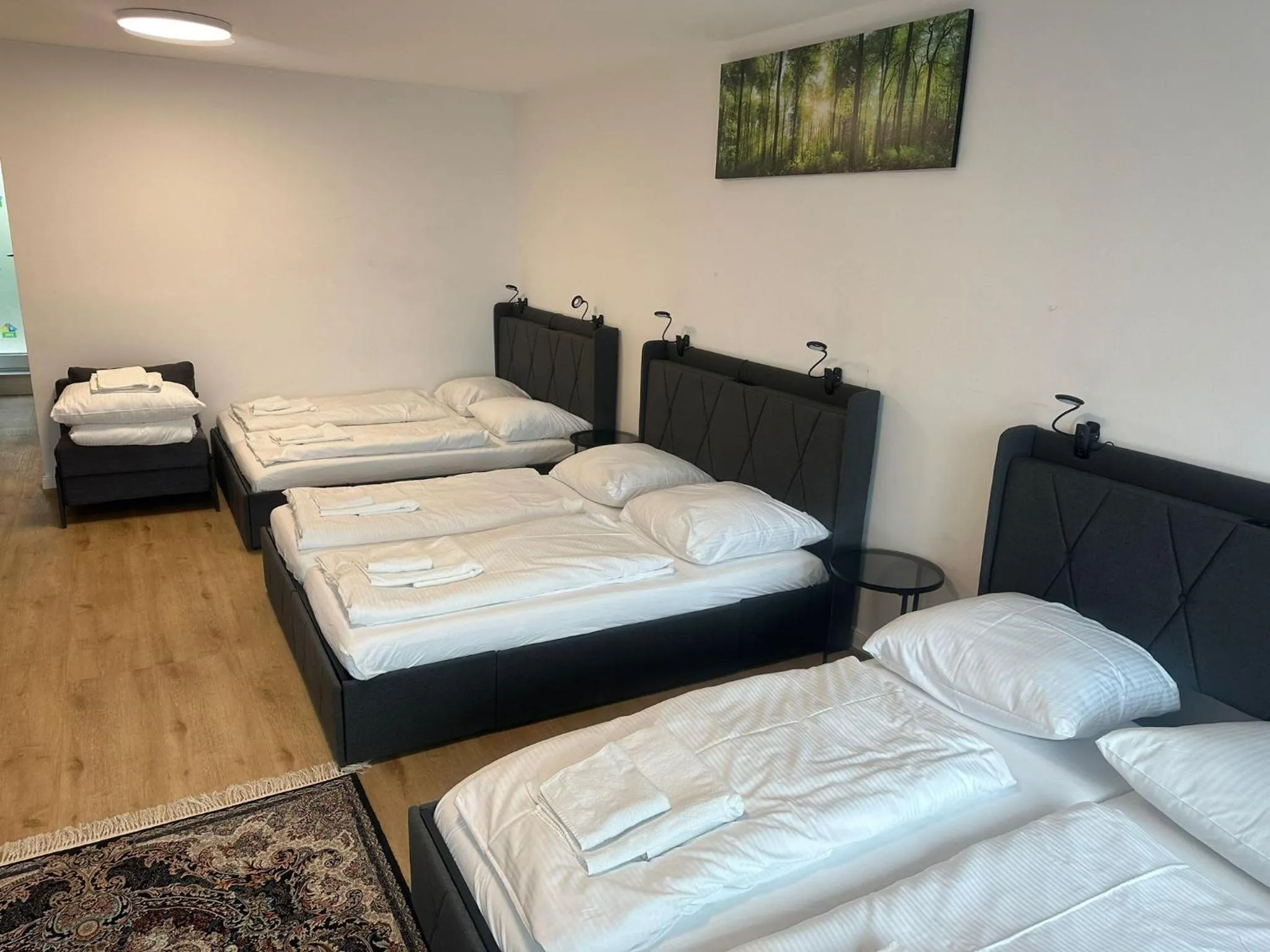 Bed in Ferienwohnung im Hamburger Straße-2