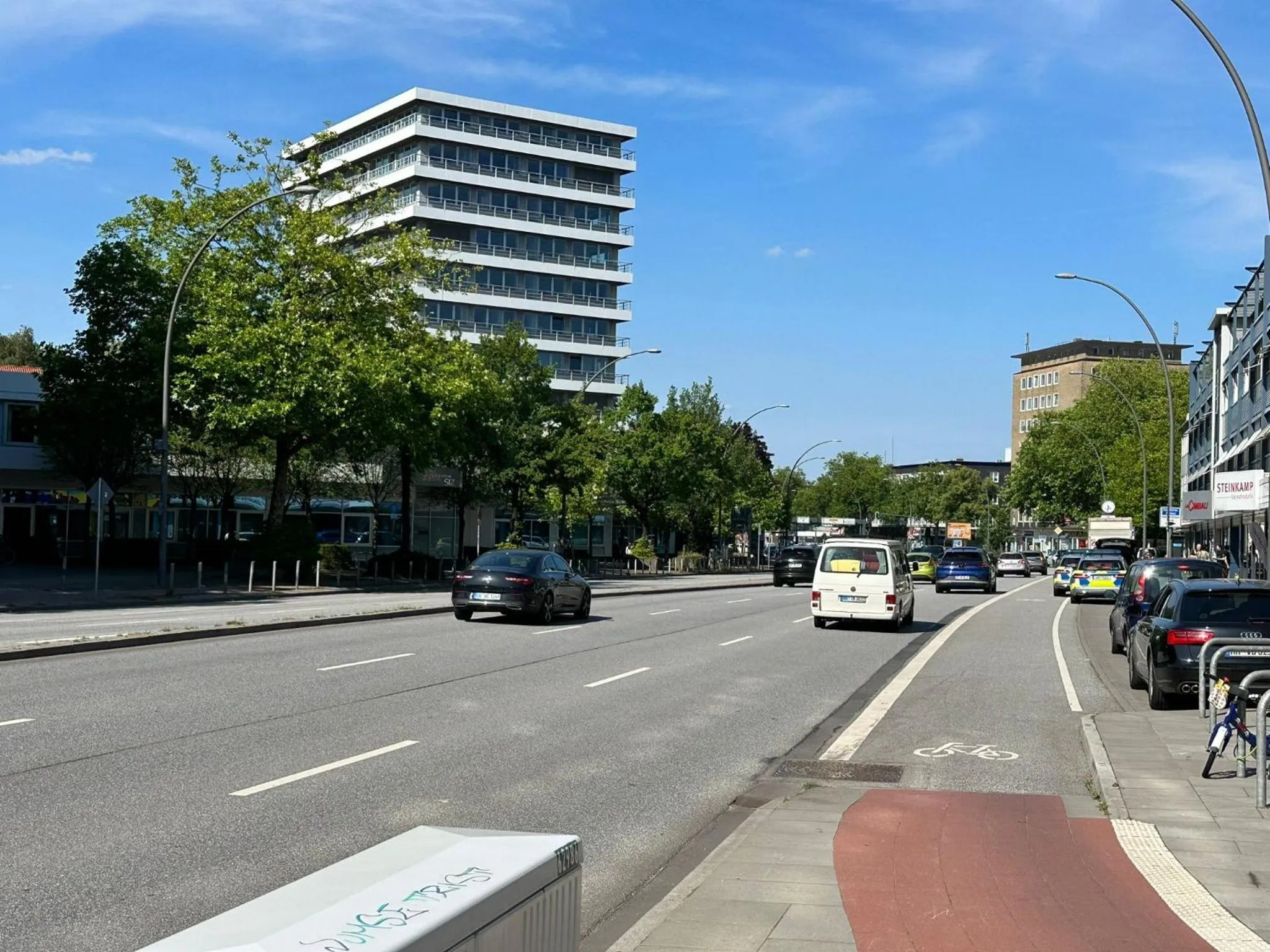 Street view in Ferienwohnung im Hamburger Straße-2