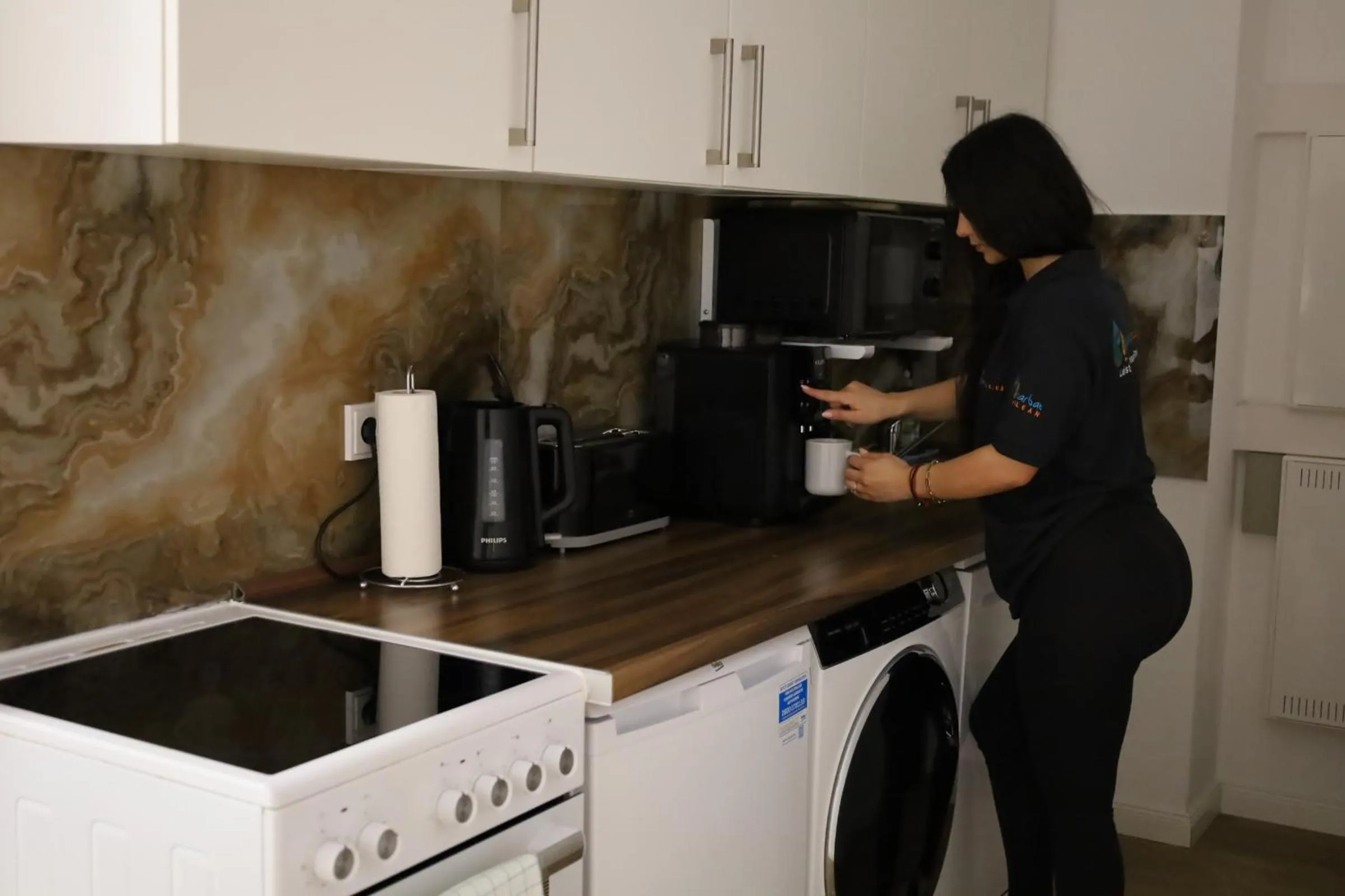 Coffee/tea facilities in Ferienwohnung im Hamburger Straße-2