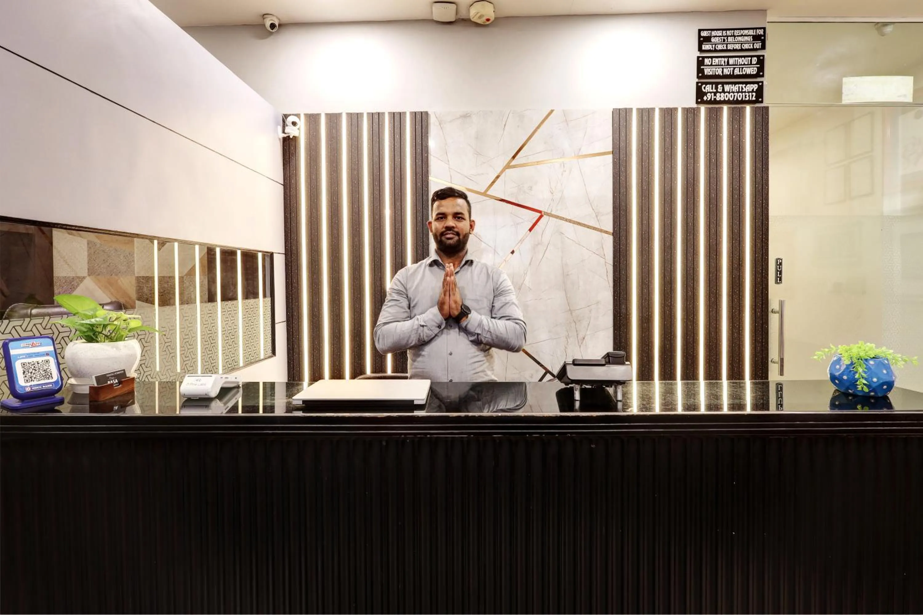 People in Hotel The Rasa Near Welcome Metro Station