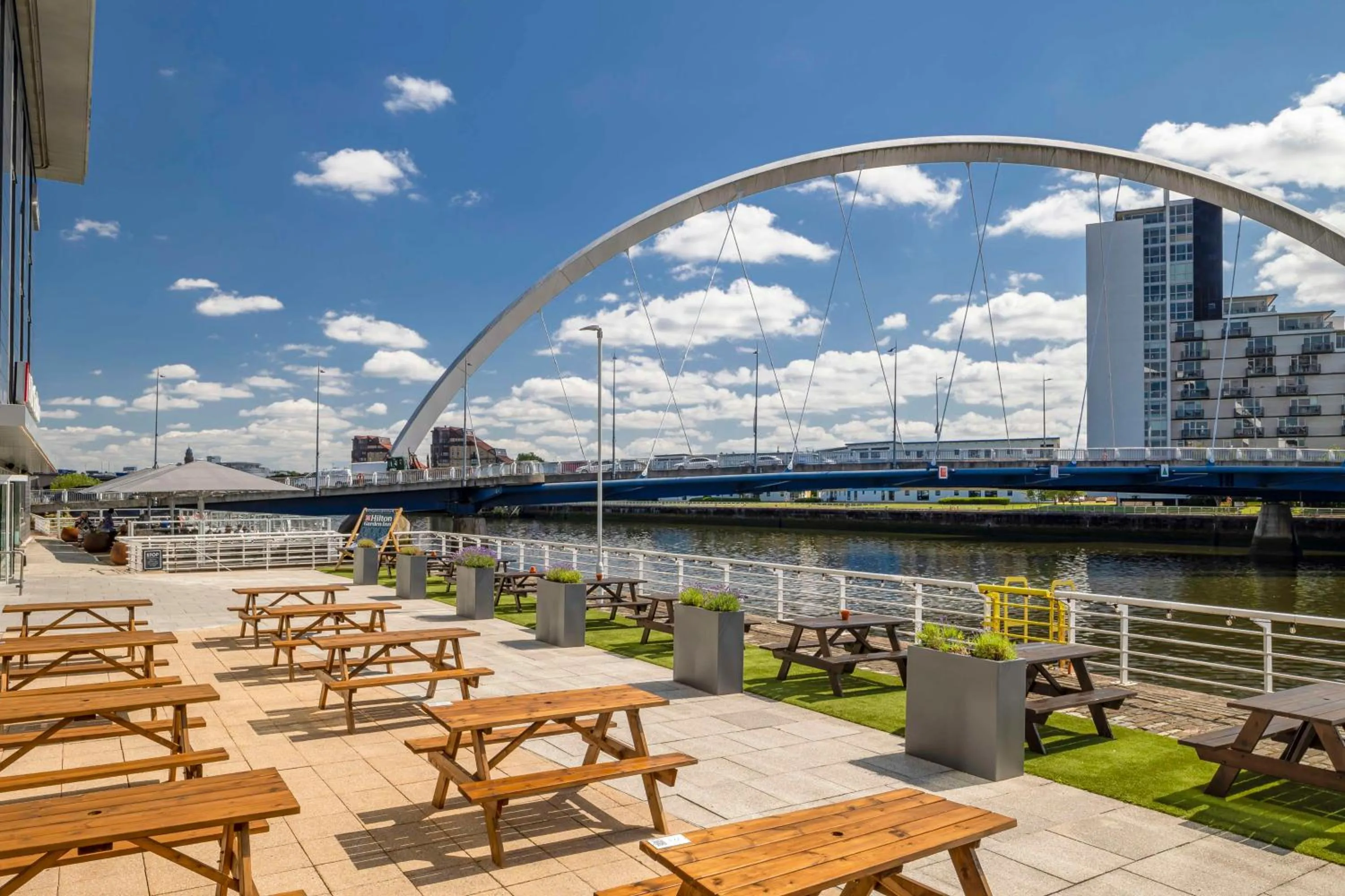 Patio in Hilton Garden Inn Glasgow City Centre