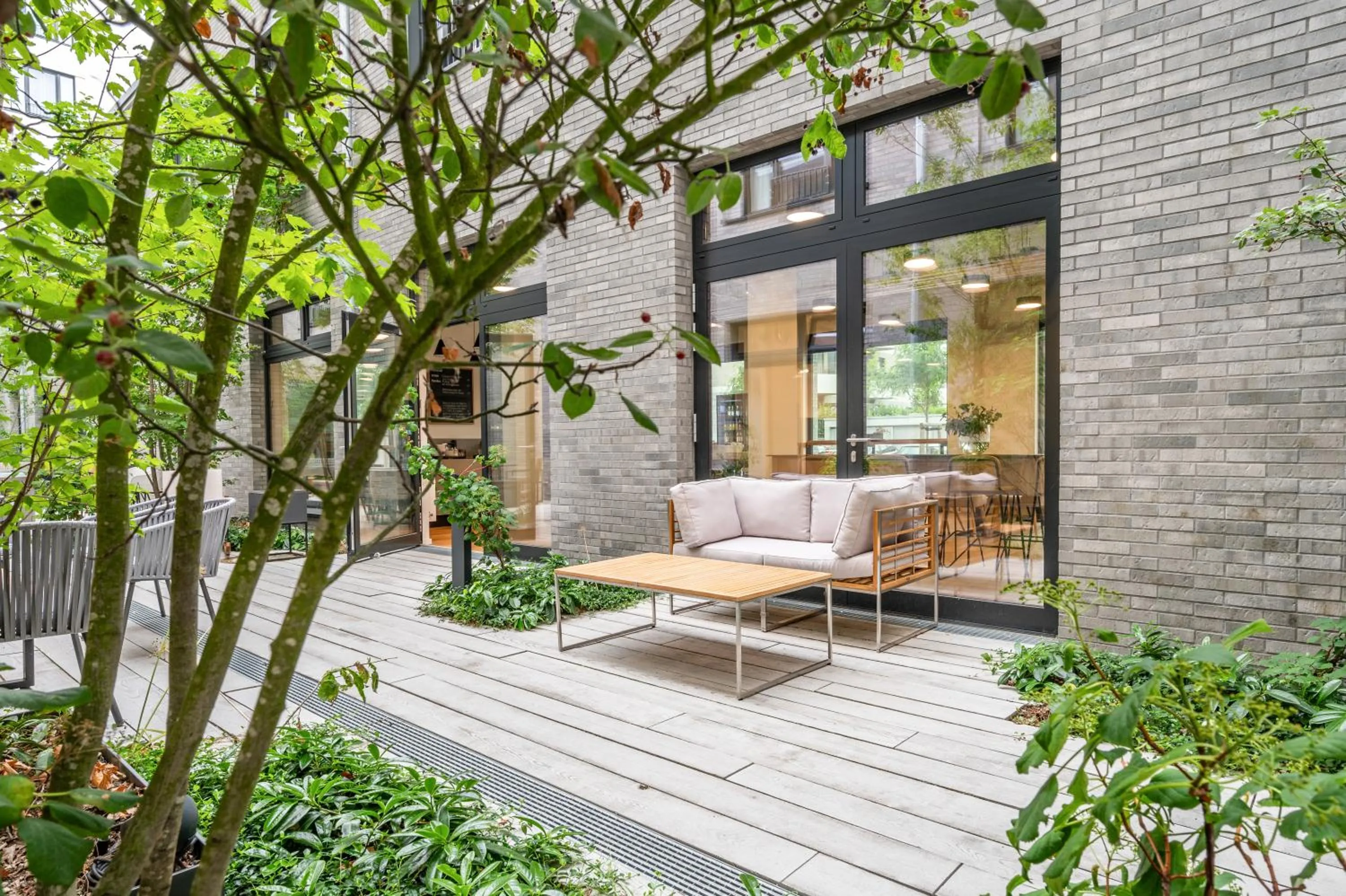 Inner courtyard view in Habyt-The Waterfront