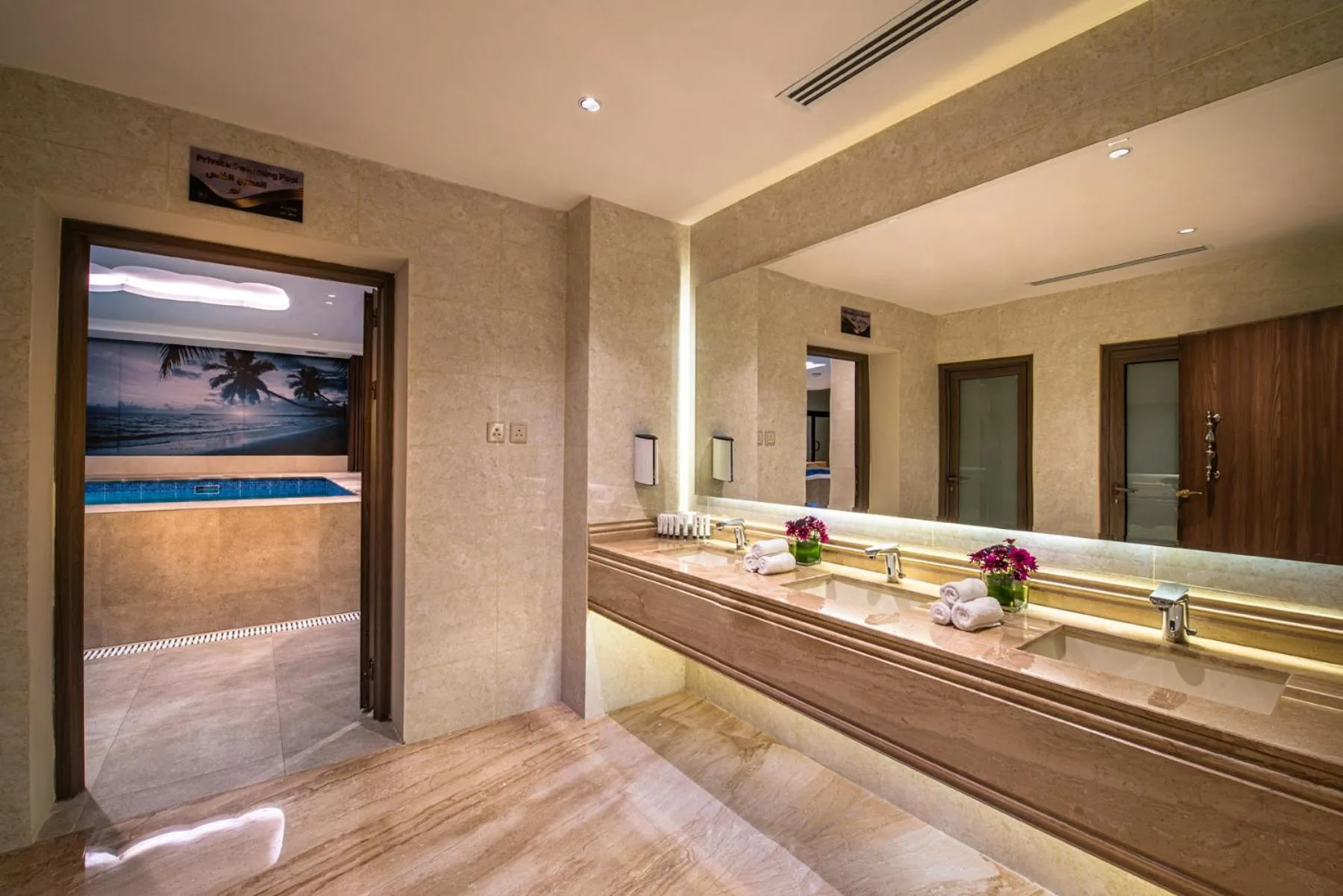 Pool view in Beach View Hotel