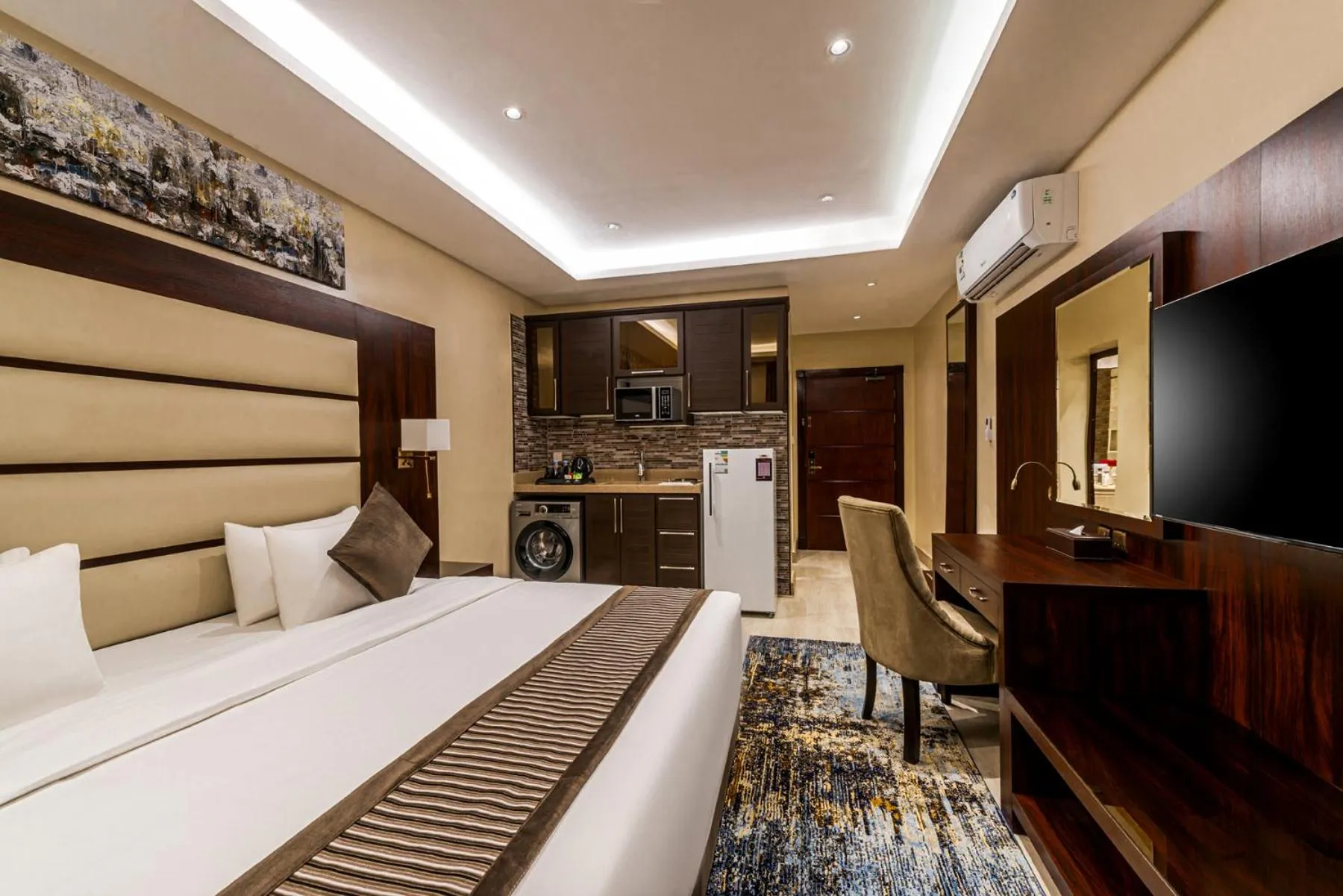 Bed in Beach View Hotel