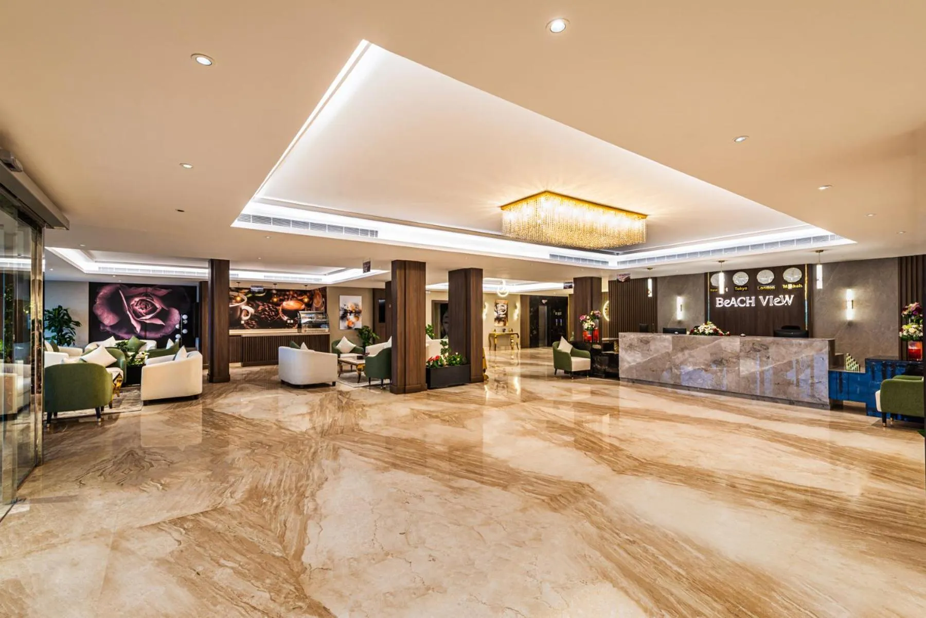 Lobby or reception in Beach View Hotel