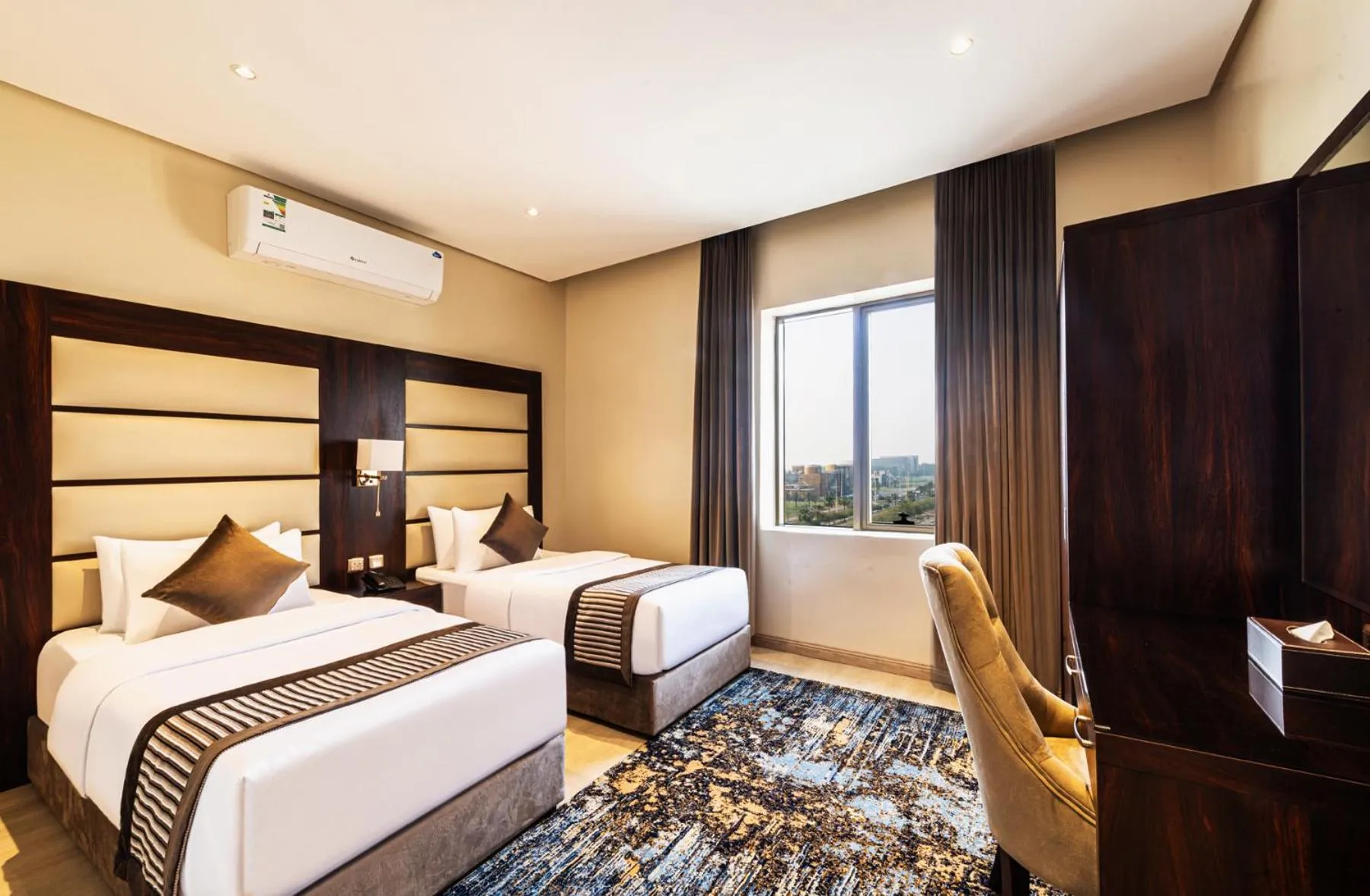 Bed in Beach View Hotel