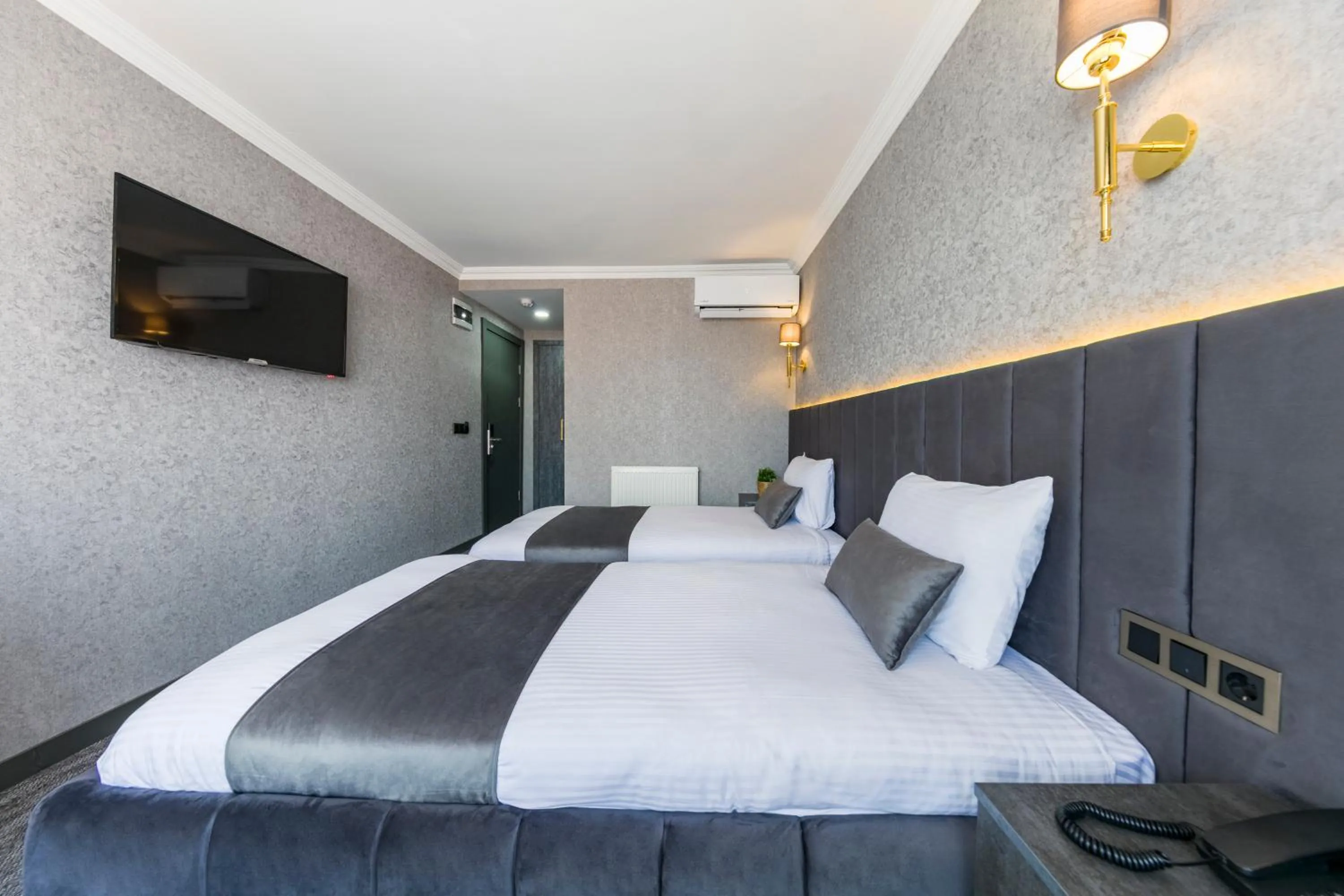 Bed in Golden Bazaar hotel