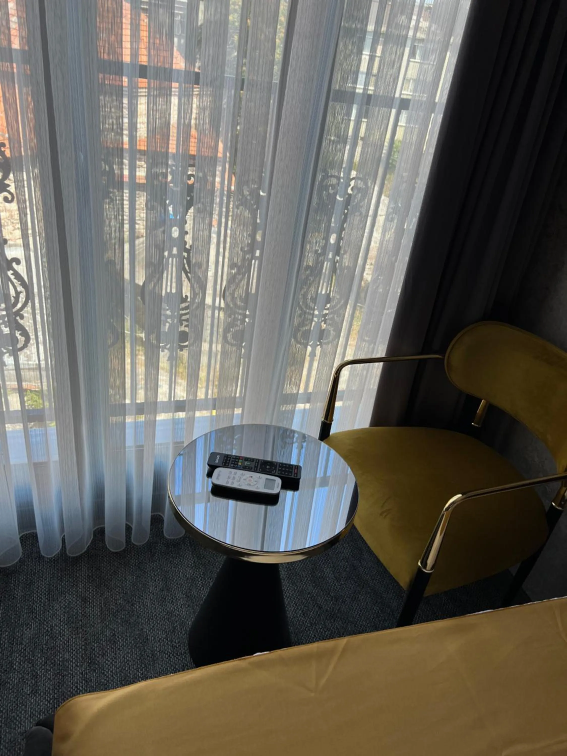 Seating area in Golden Bazaar hotel