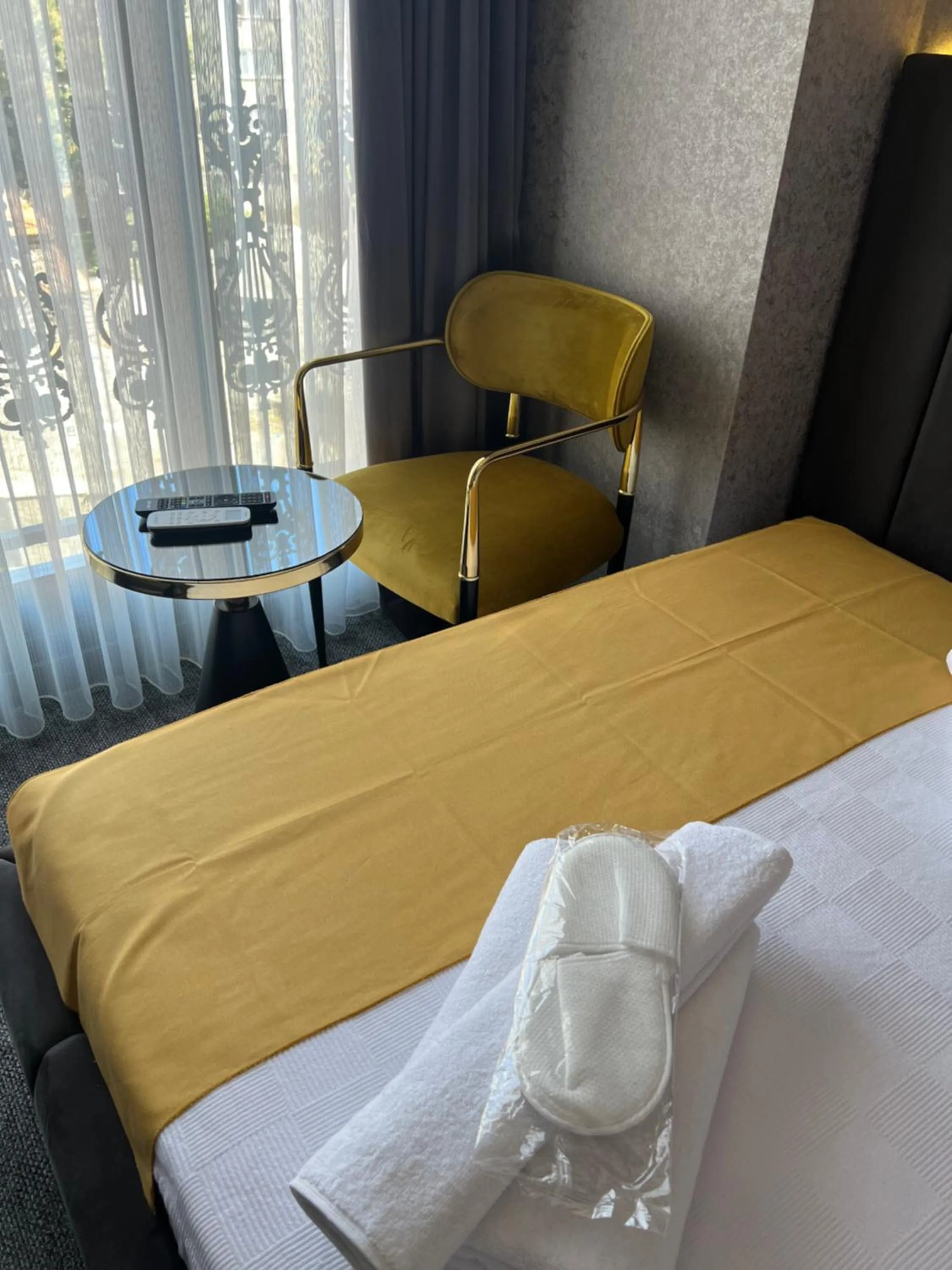 Bed in Golden Bazaar hotel