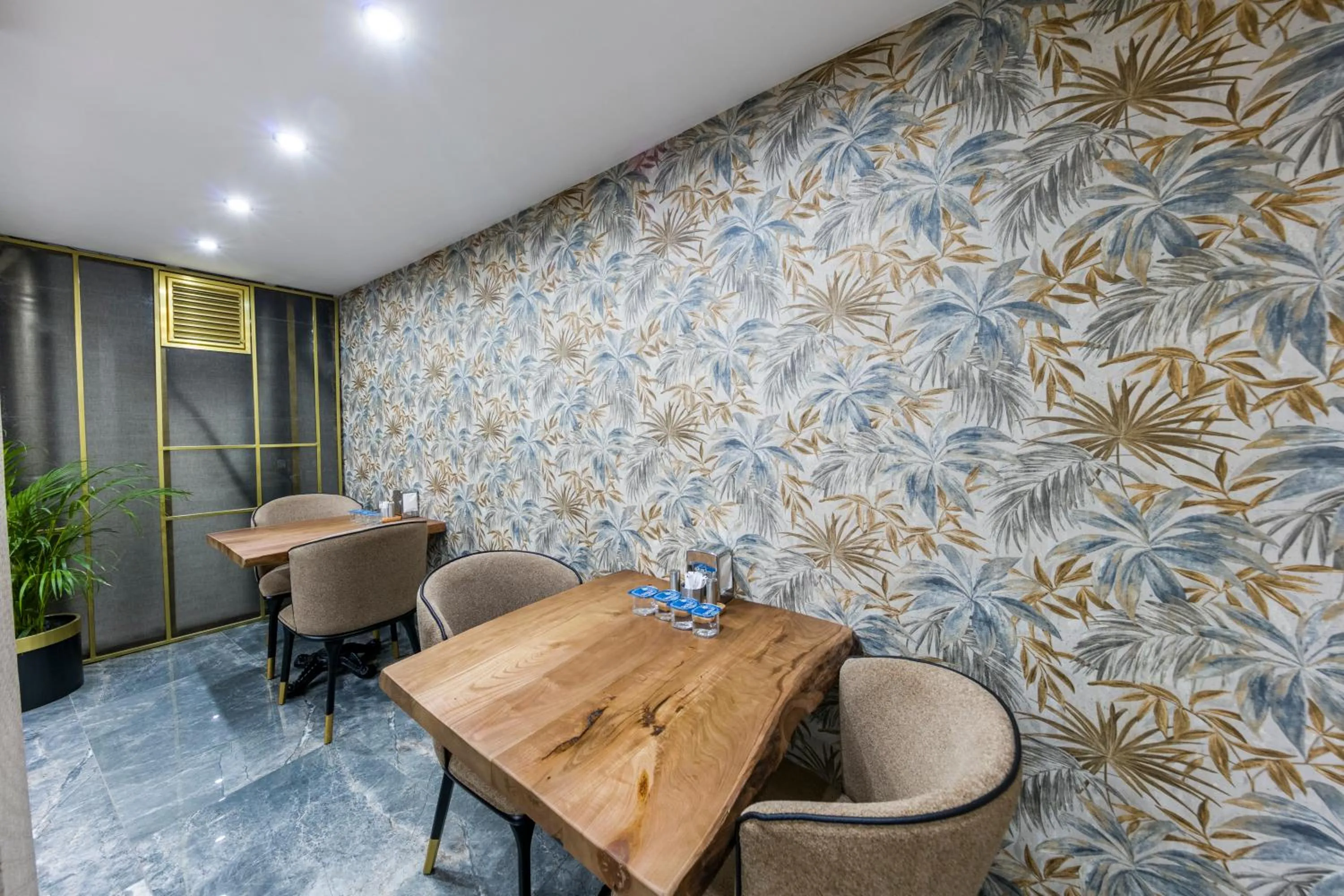 Seating area in Golden Bazaar hotel