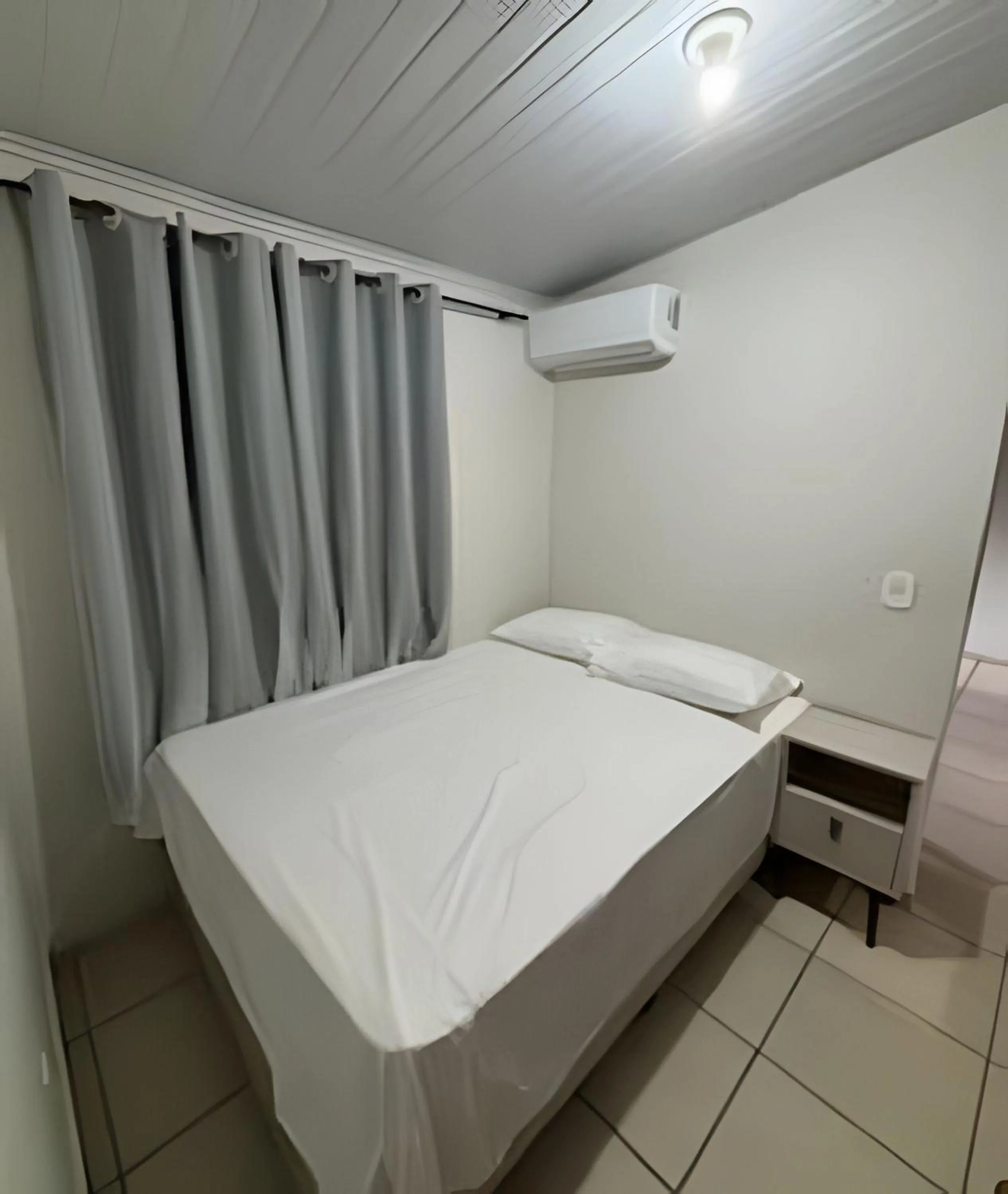 Bed in Apartamentos 1Qto, Cozinha Completa, até 4 hospedes Jr Catito