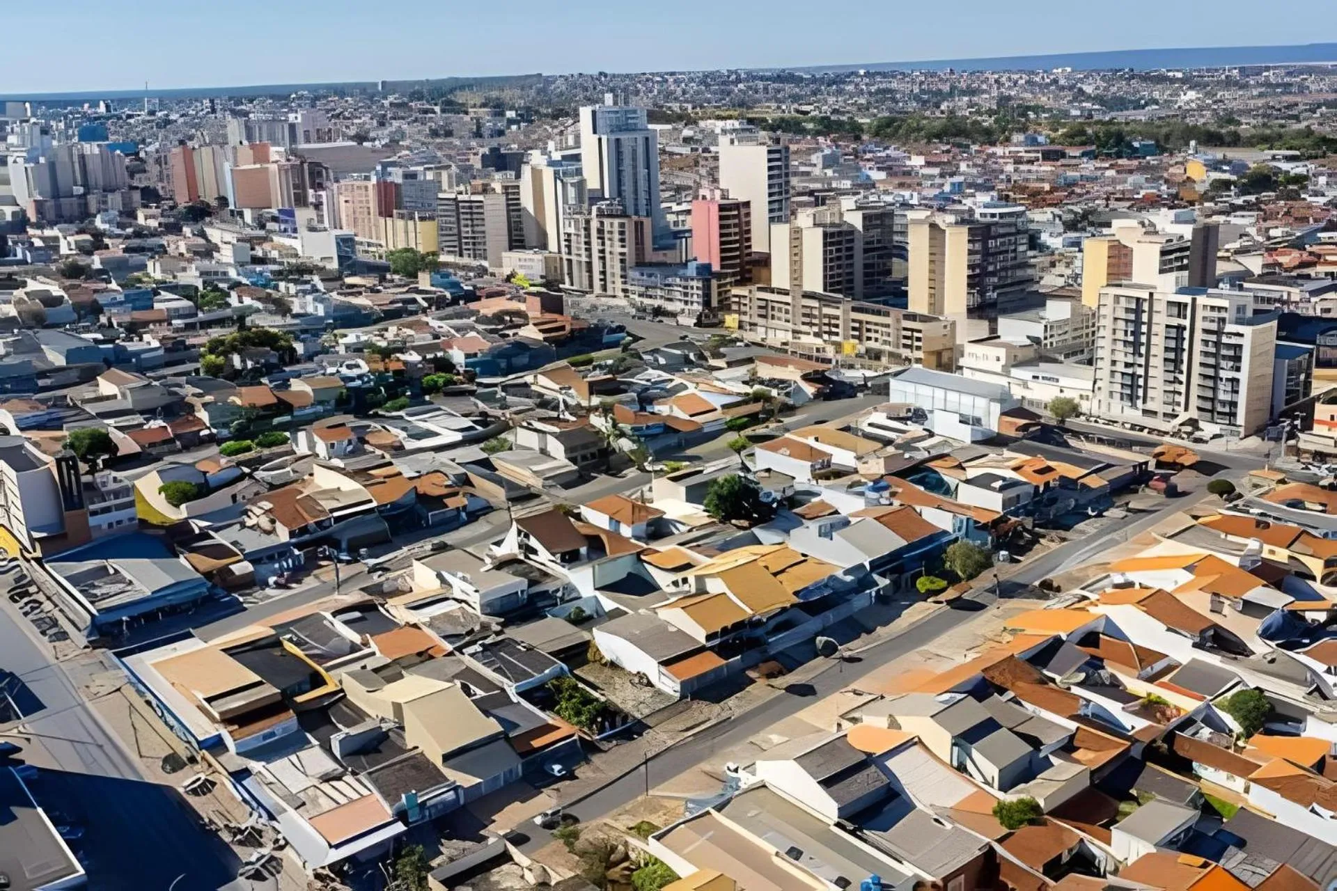 Bird's eye view in Apartamentos 1Qto, Cozinha Completa, até 4 hospedes Jr Catito