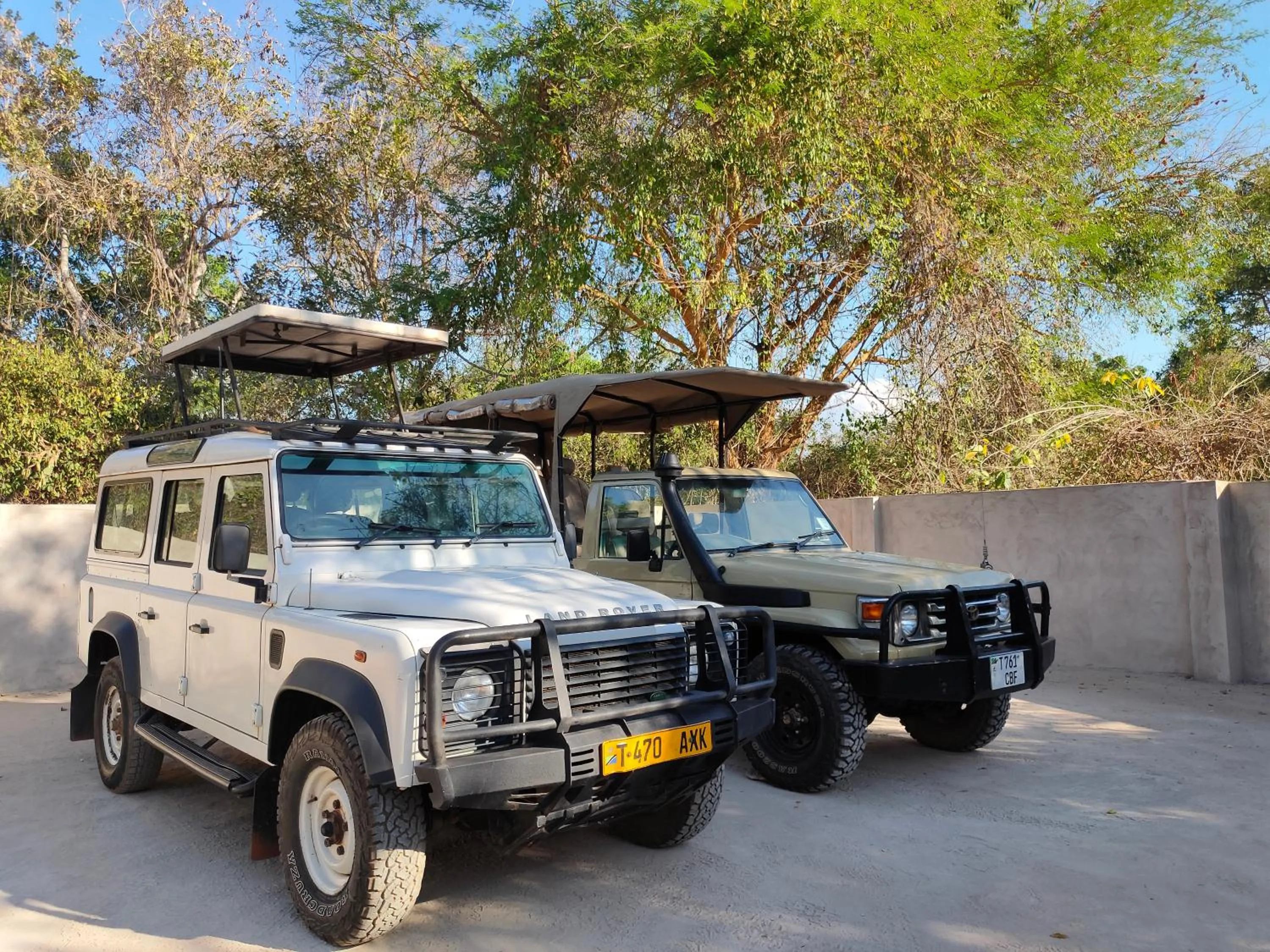 Parking in Selous Kinga Lodge