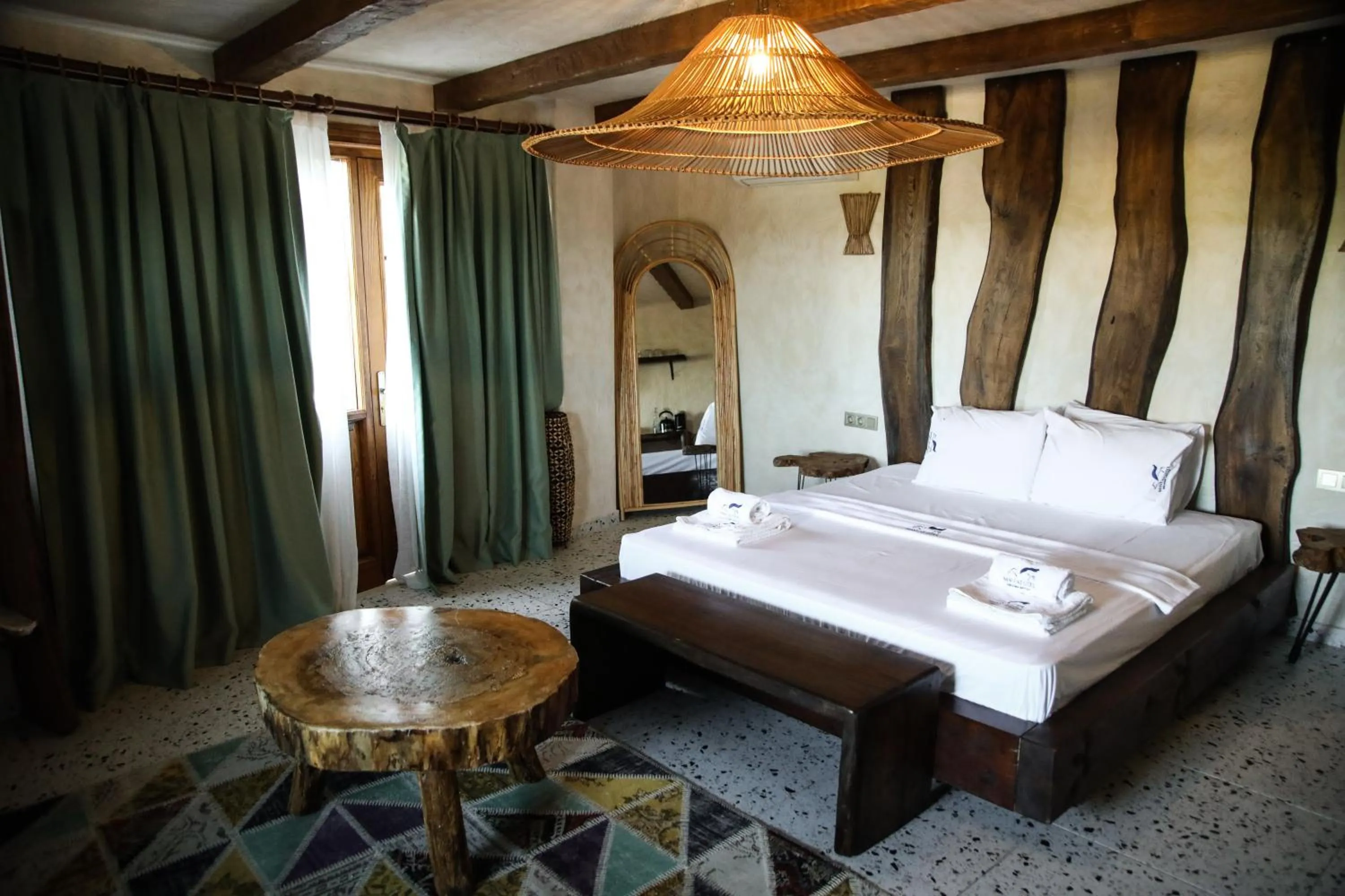 Bed in MAVİ AT HOTEL Blue Horse