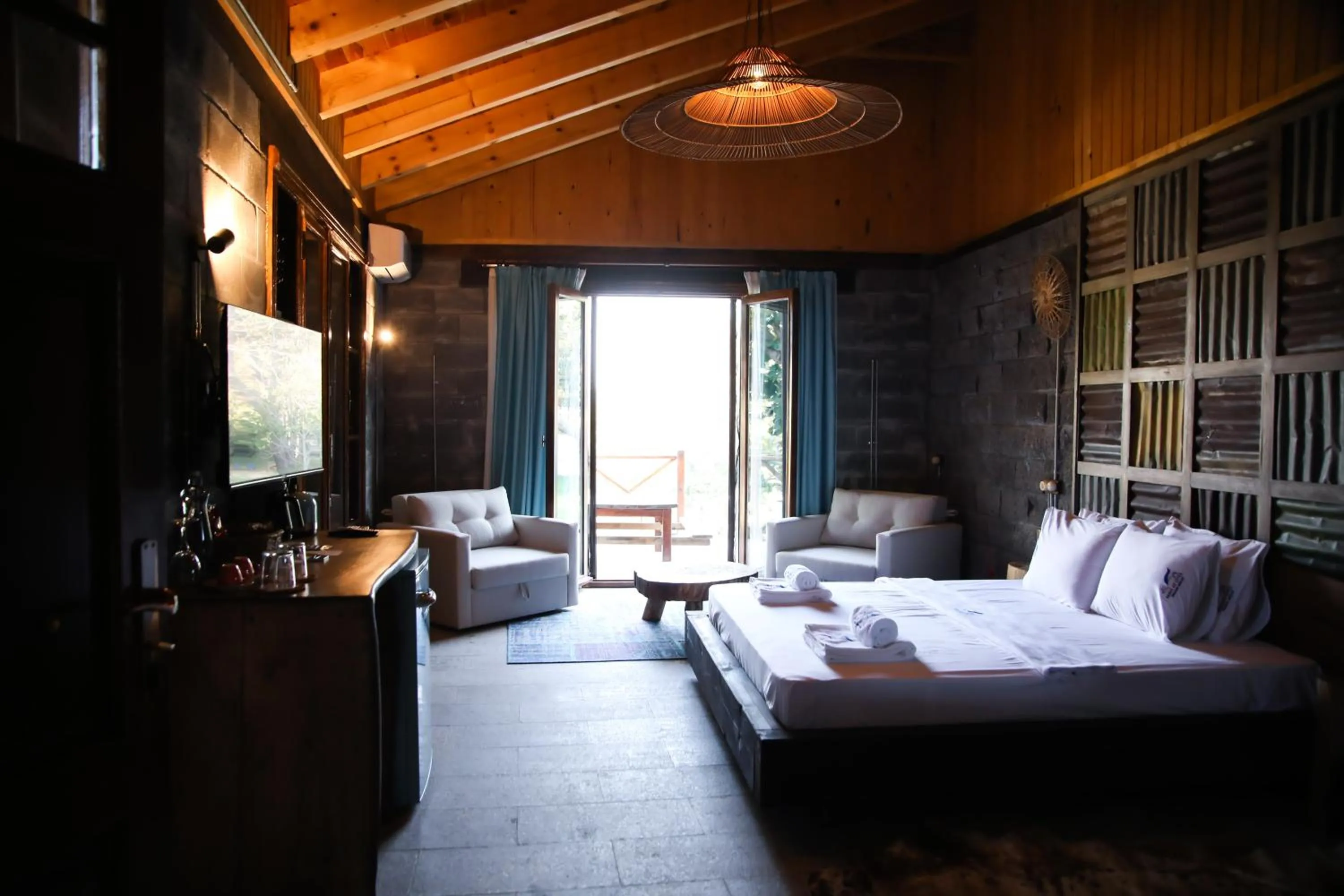 Bed in MAVİ AT HOTEL Blue Horse