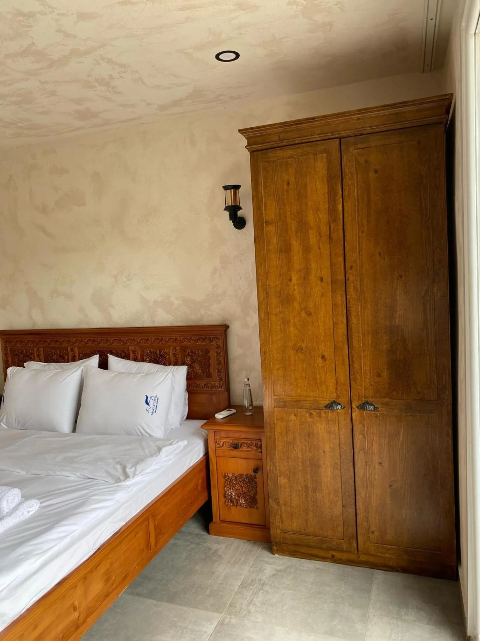 Bed in MAVİ AT HOTEL Blue Horse