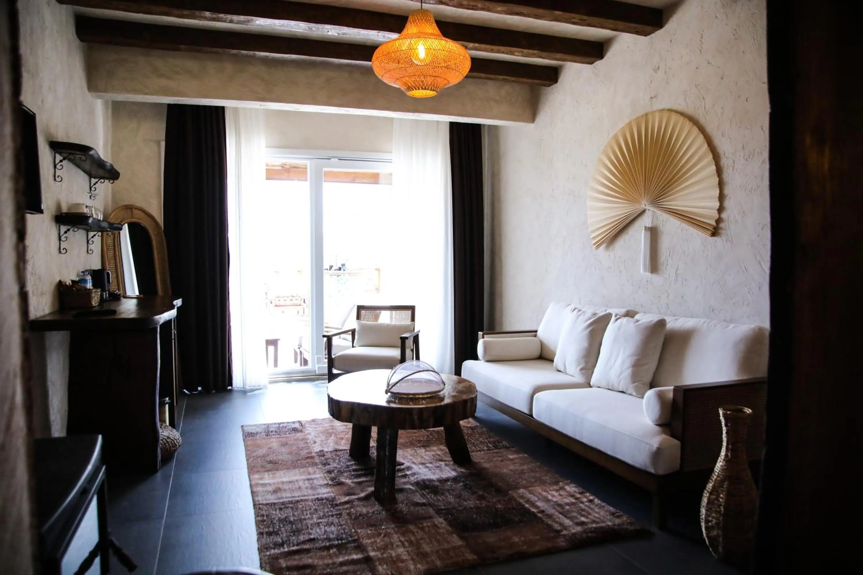 Seating area in MAVİ AT HOTEL Blue Horse