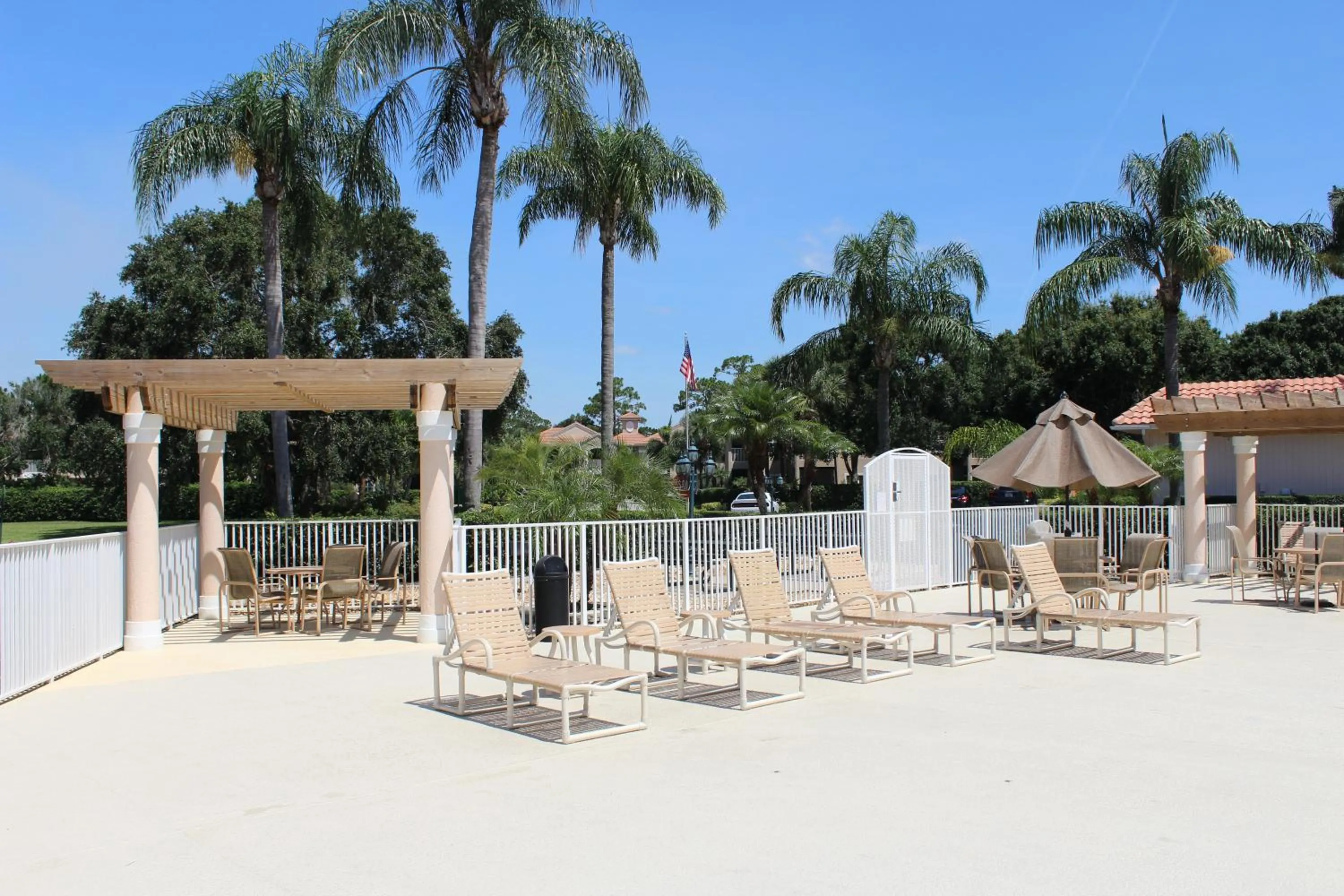 Pool view in Right Direction Rentals