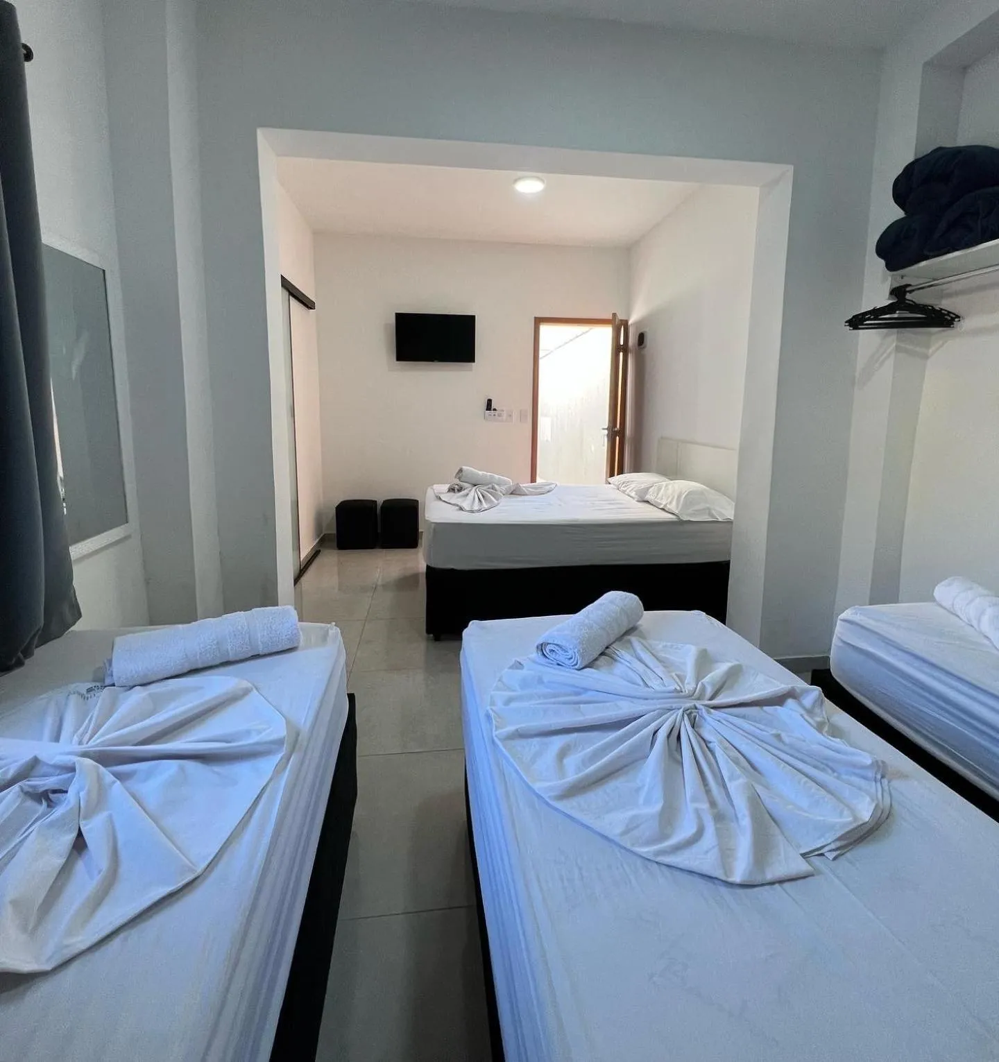 Bed in Hotel Pousada Colliseu