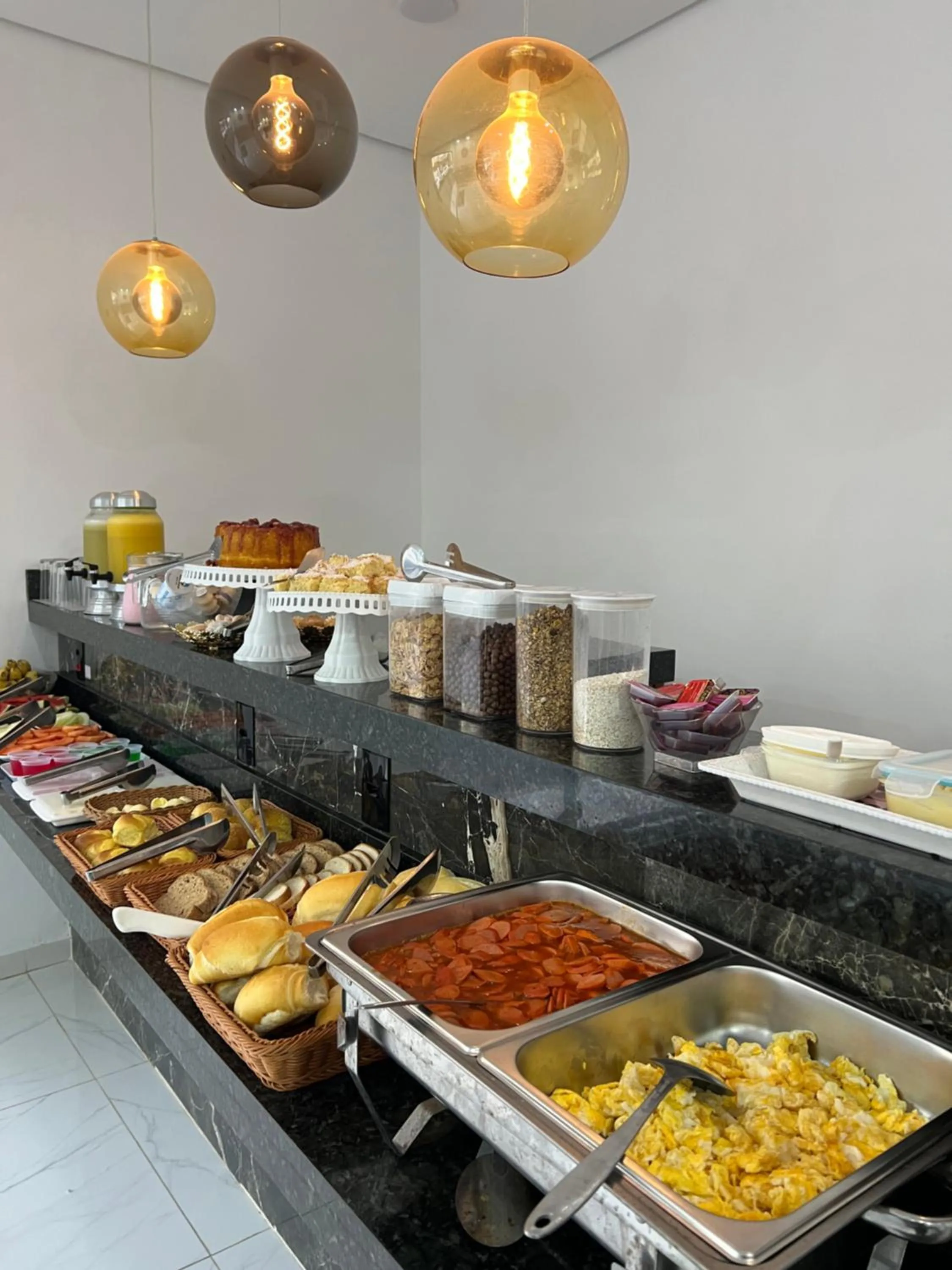 Buffet breakfast in Hotel Pousada Colliseu