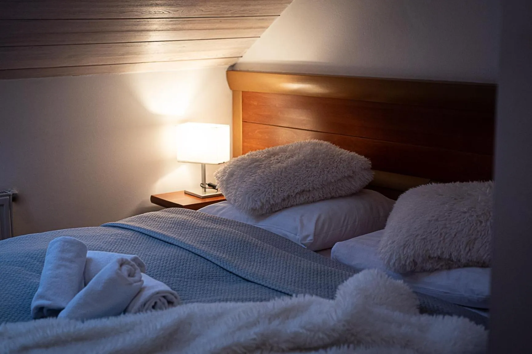 Bed in Hotel Promyk Wellness & Spa