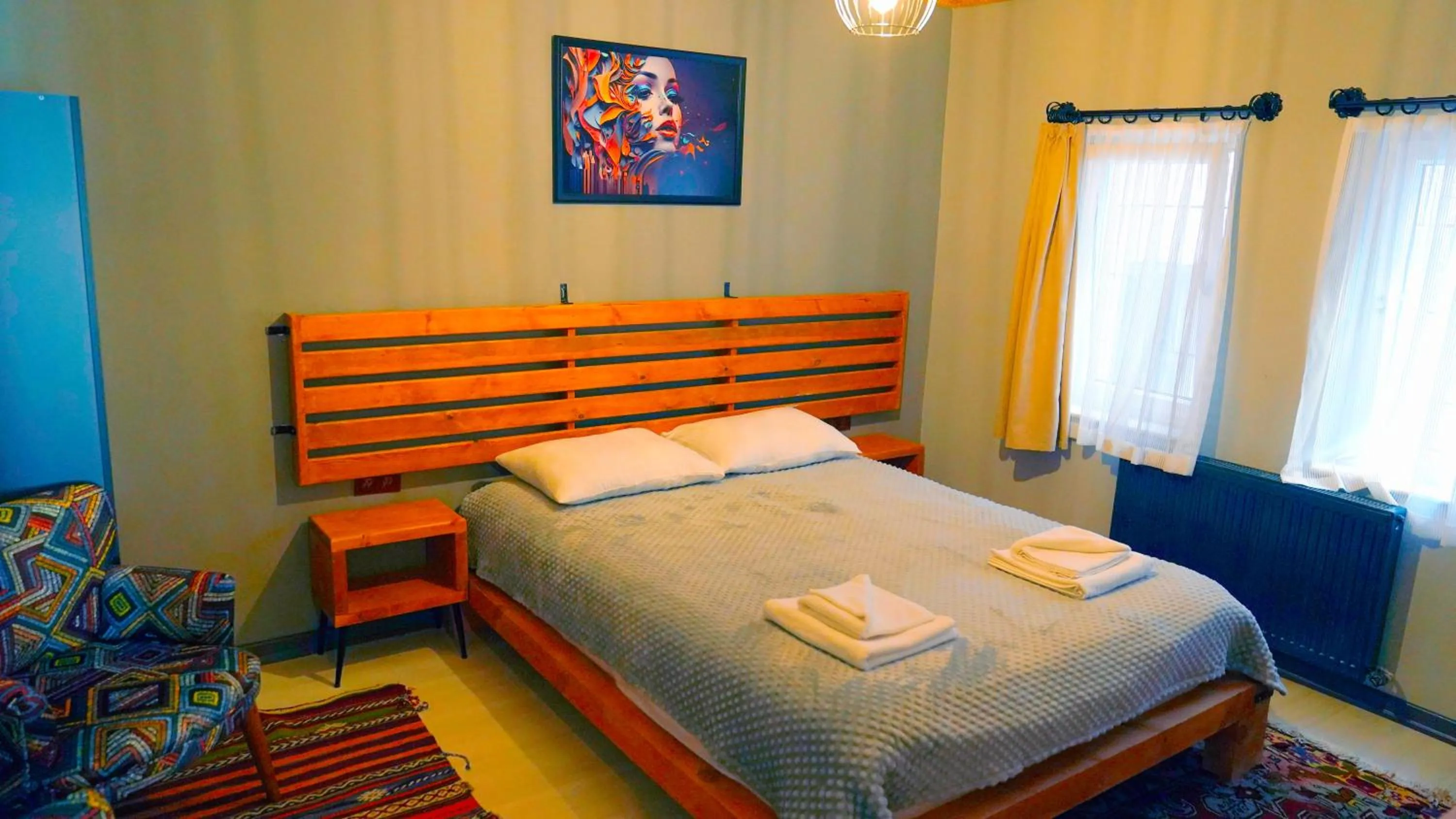 Bed in Alpha Stone House