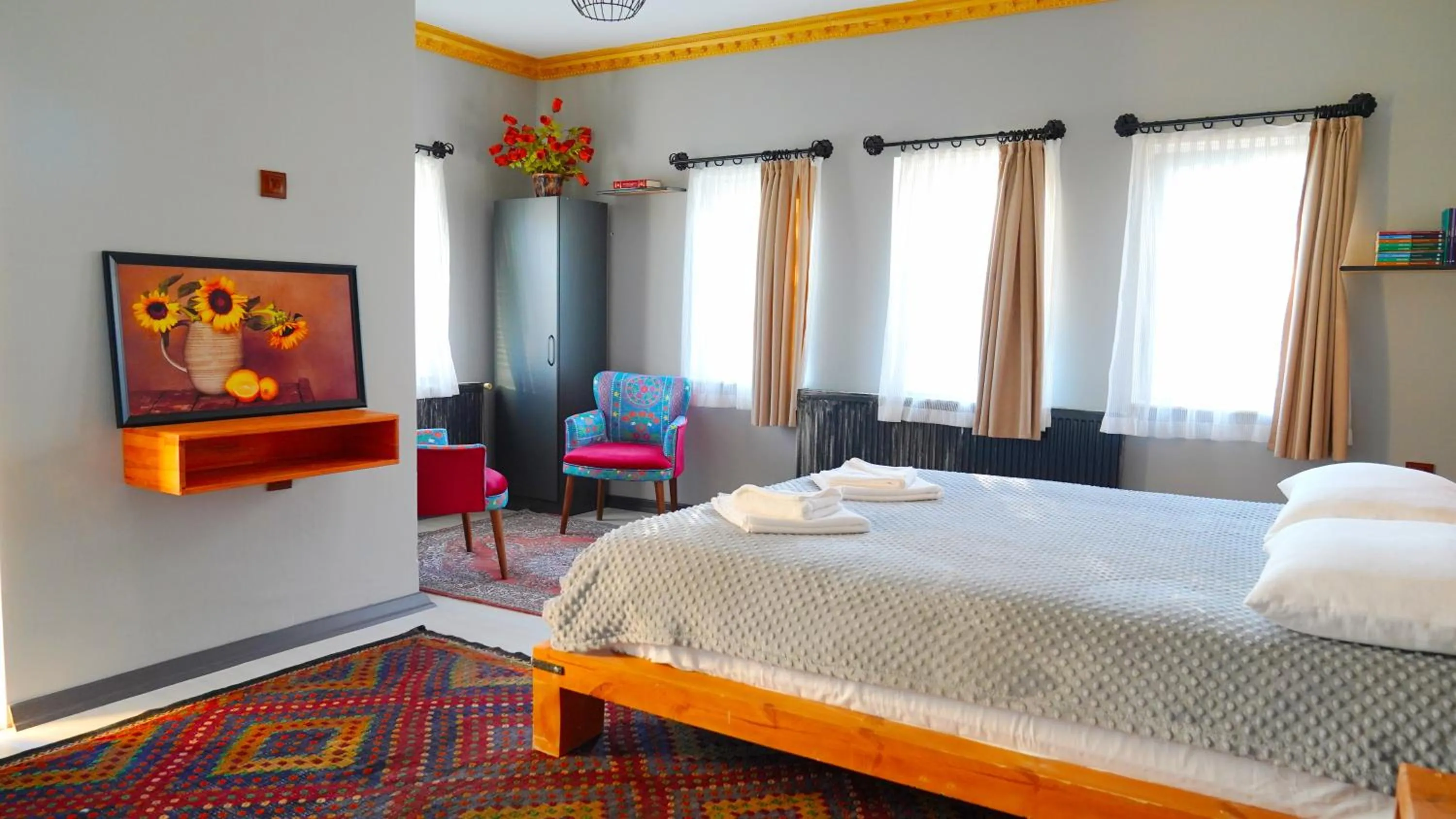 Bed in Alpha Stone House