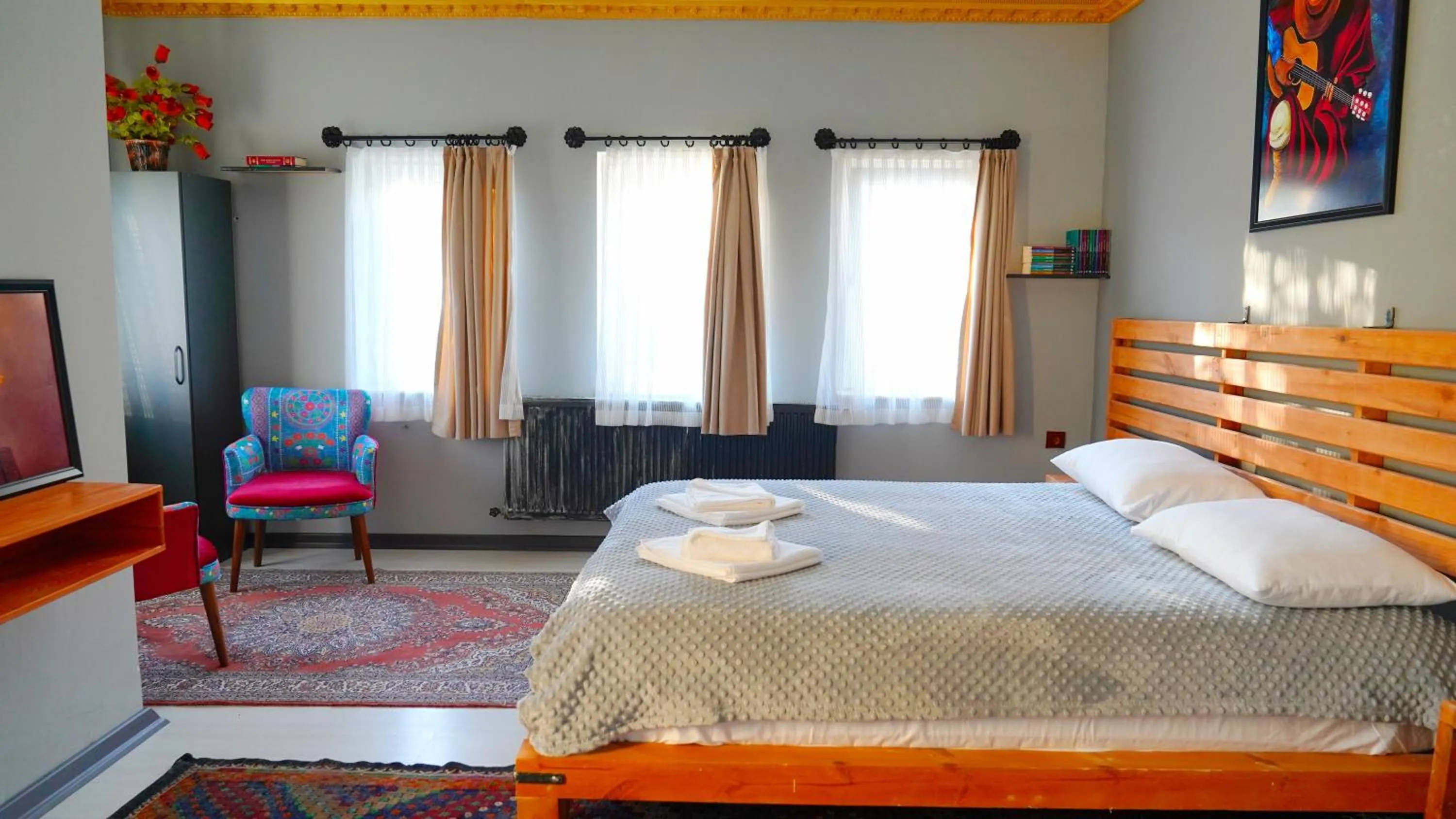 Bed in Alpha Stone House