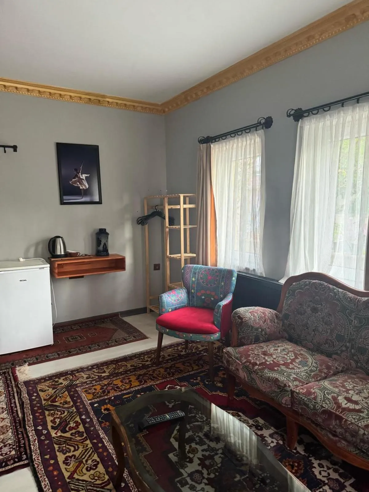 Living room in Alpha Stone House