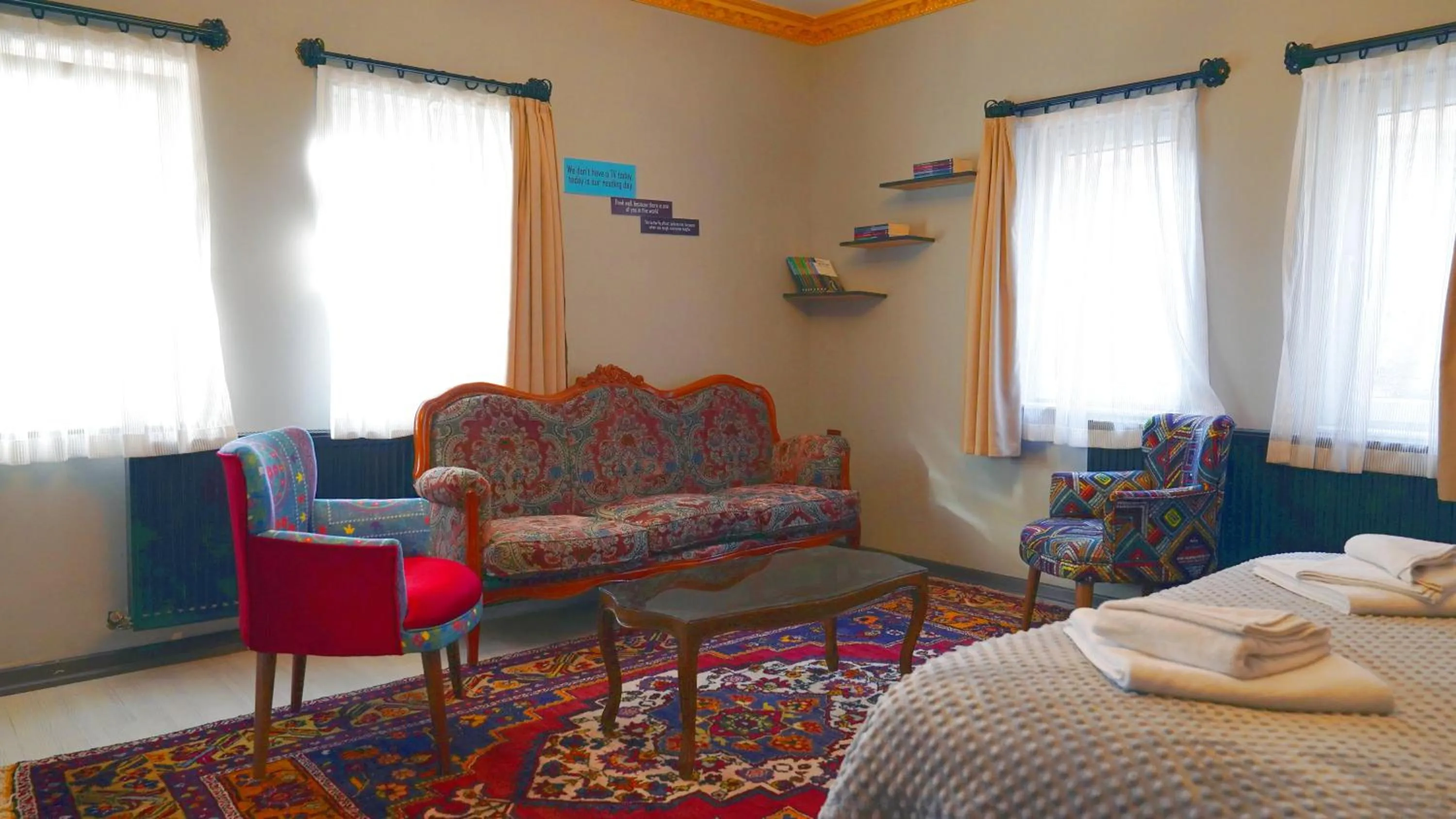 Bed in Alpha Stone House