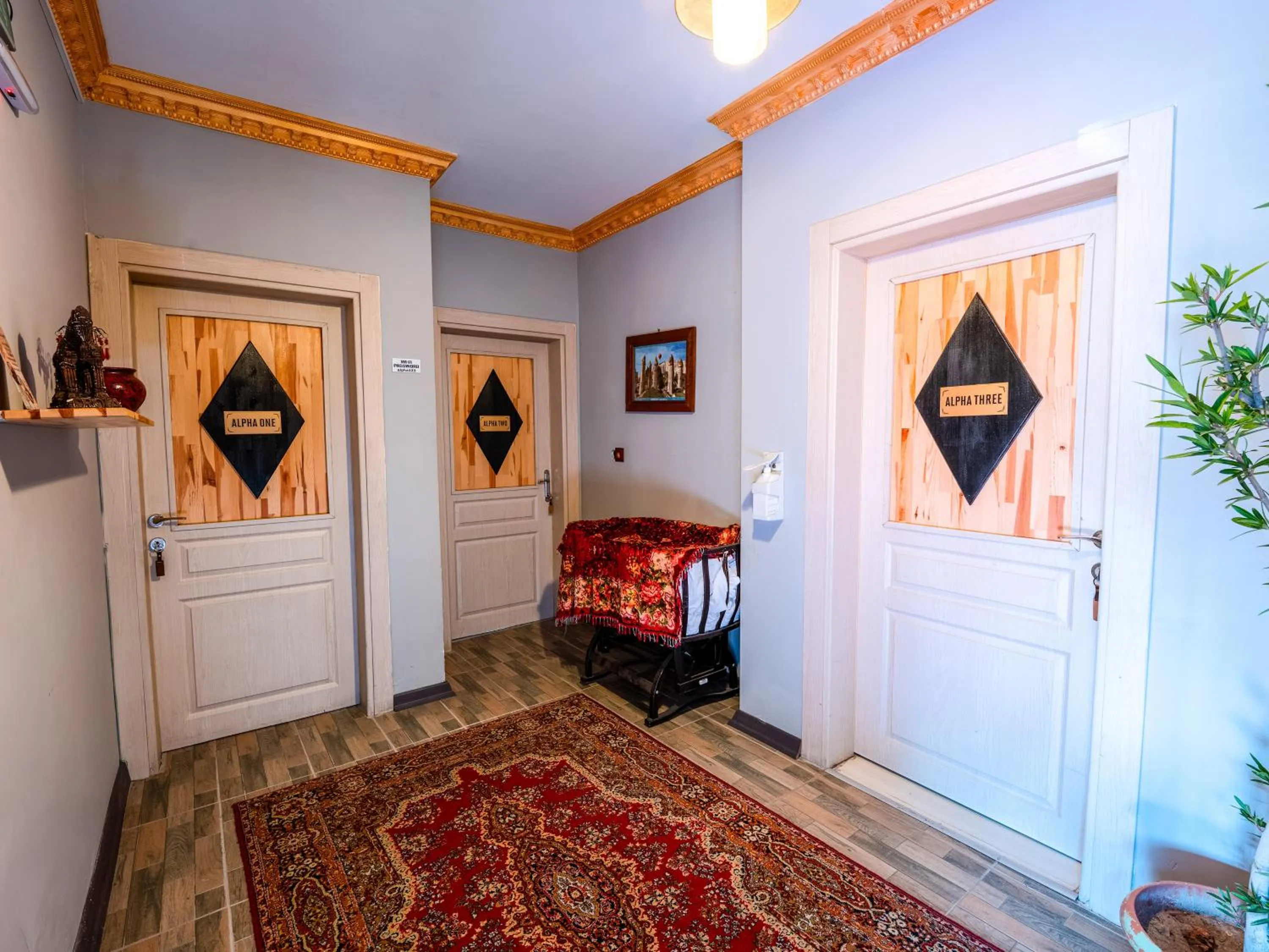 On site, Bed in Alpha Stone House