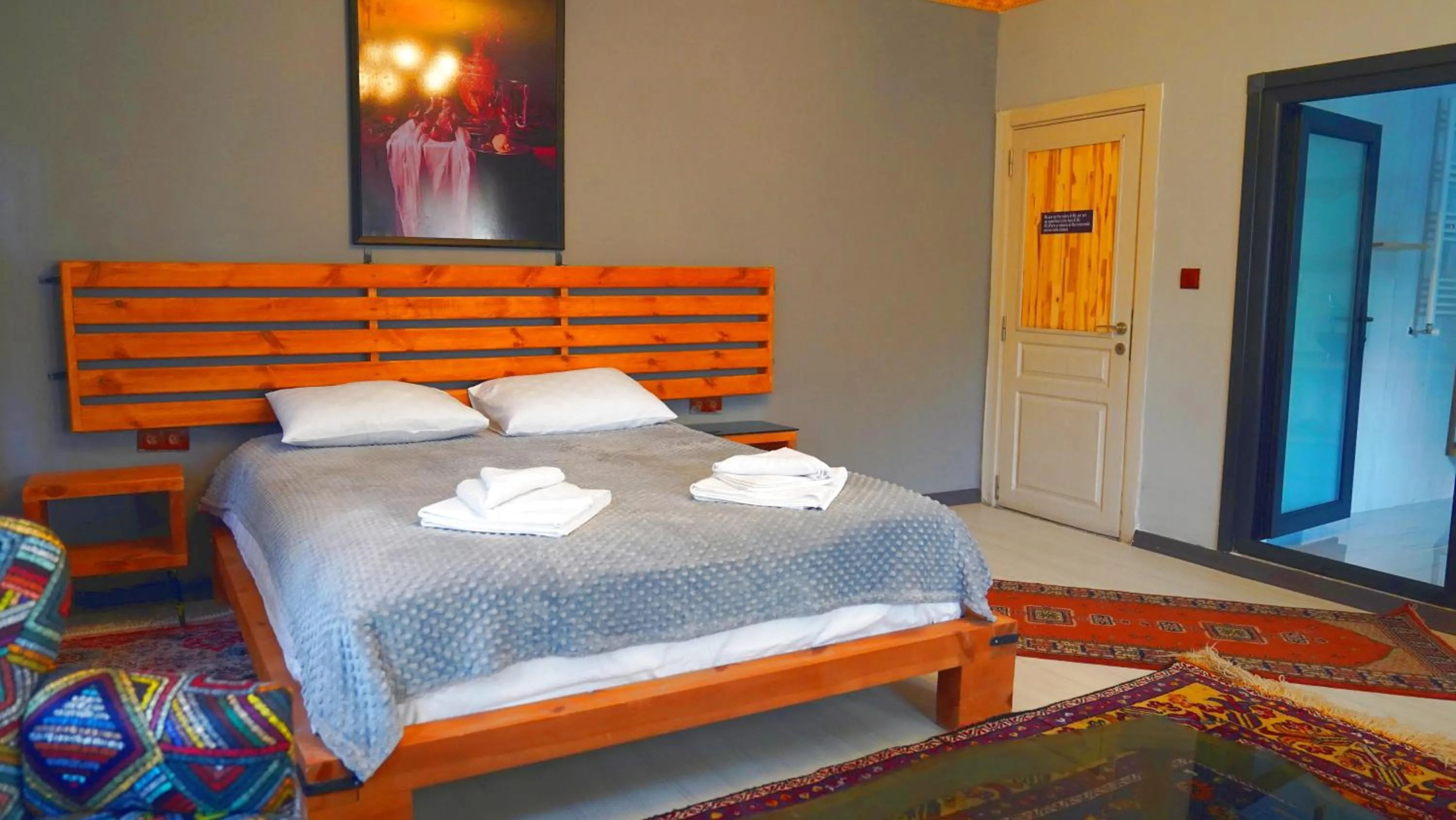 Bed in Alpha Stone House