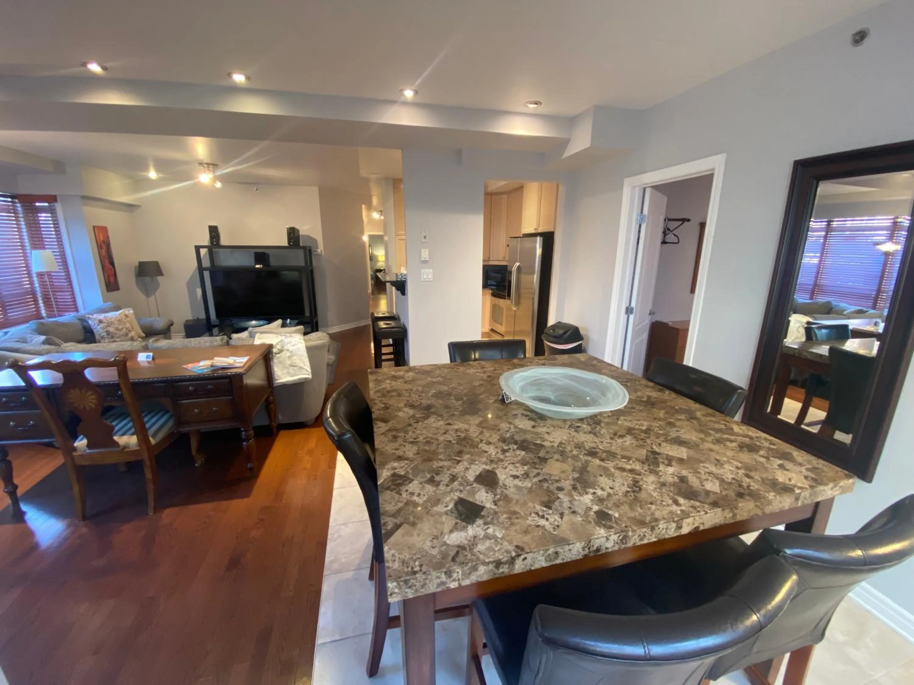 TV and multimedia in ApartHotelMontreal by Les Terrasses Saint Urbain 2225I2