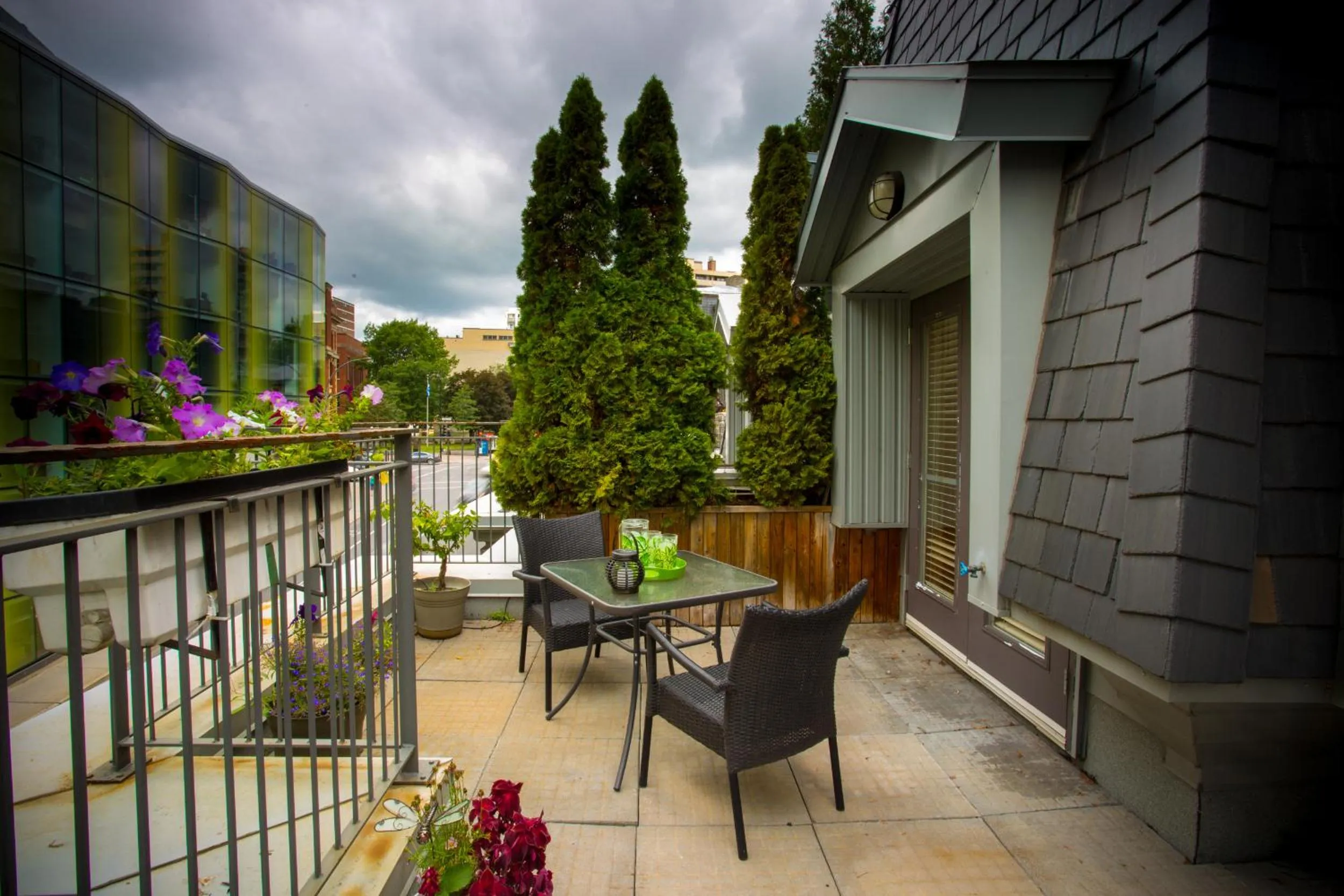 Patio in ApartHotelMontreal by Les Terrasses Saint Urbain 2225I2